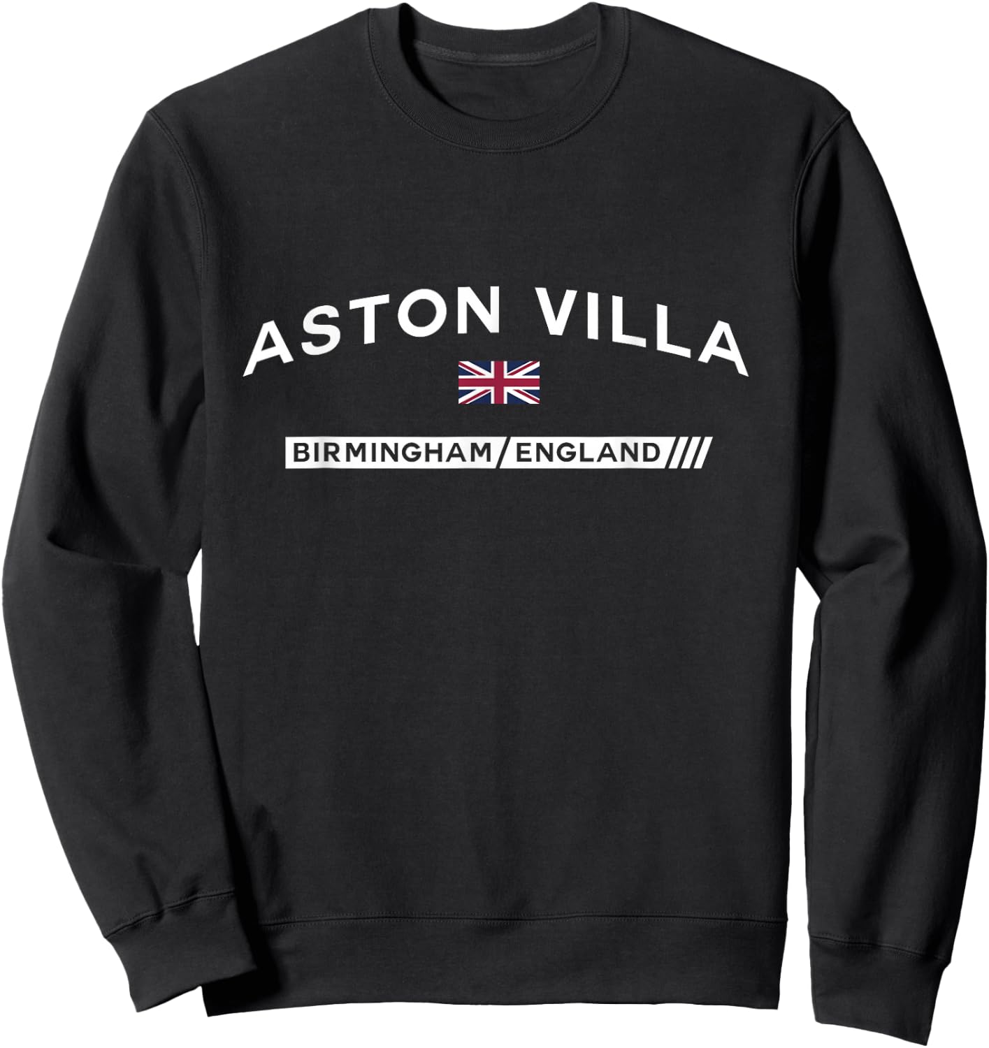 Aston Villa Town of Birmingham, England UK Sweatshirt - Sweatshirt | Black
