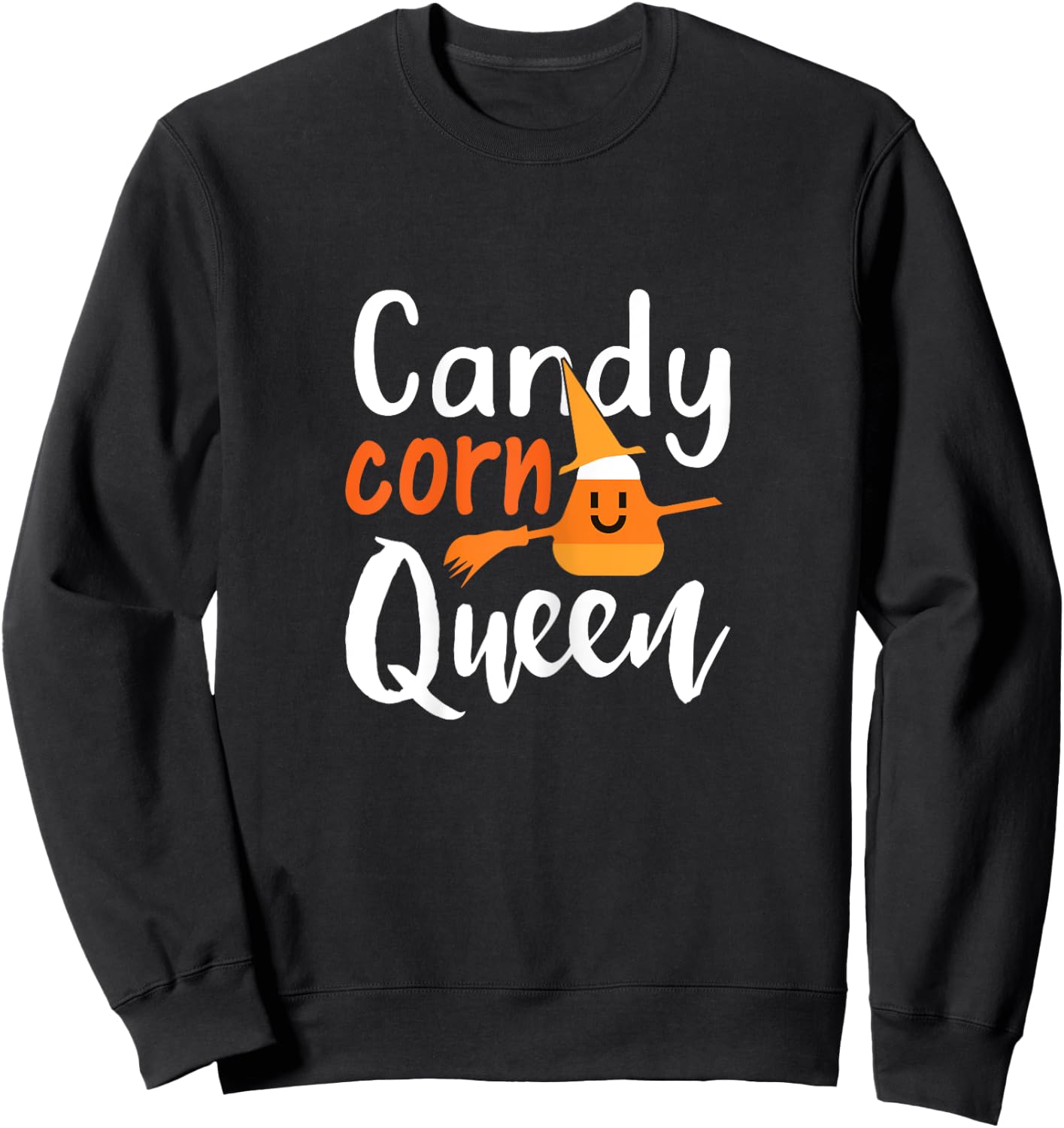 Candy Corn Queen - Funny Halloween Candycorn Gift Sweatshirt - Sweatshirt | Black
