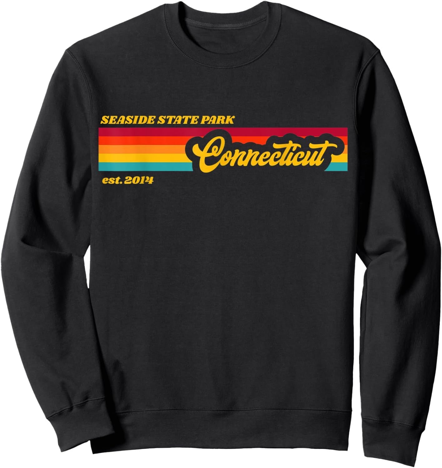 Connecticut Seaside State Park Sweatshirt - Sweatshirt | Black