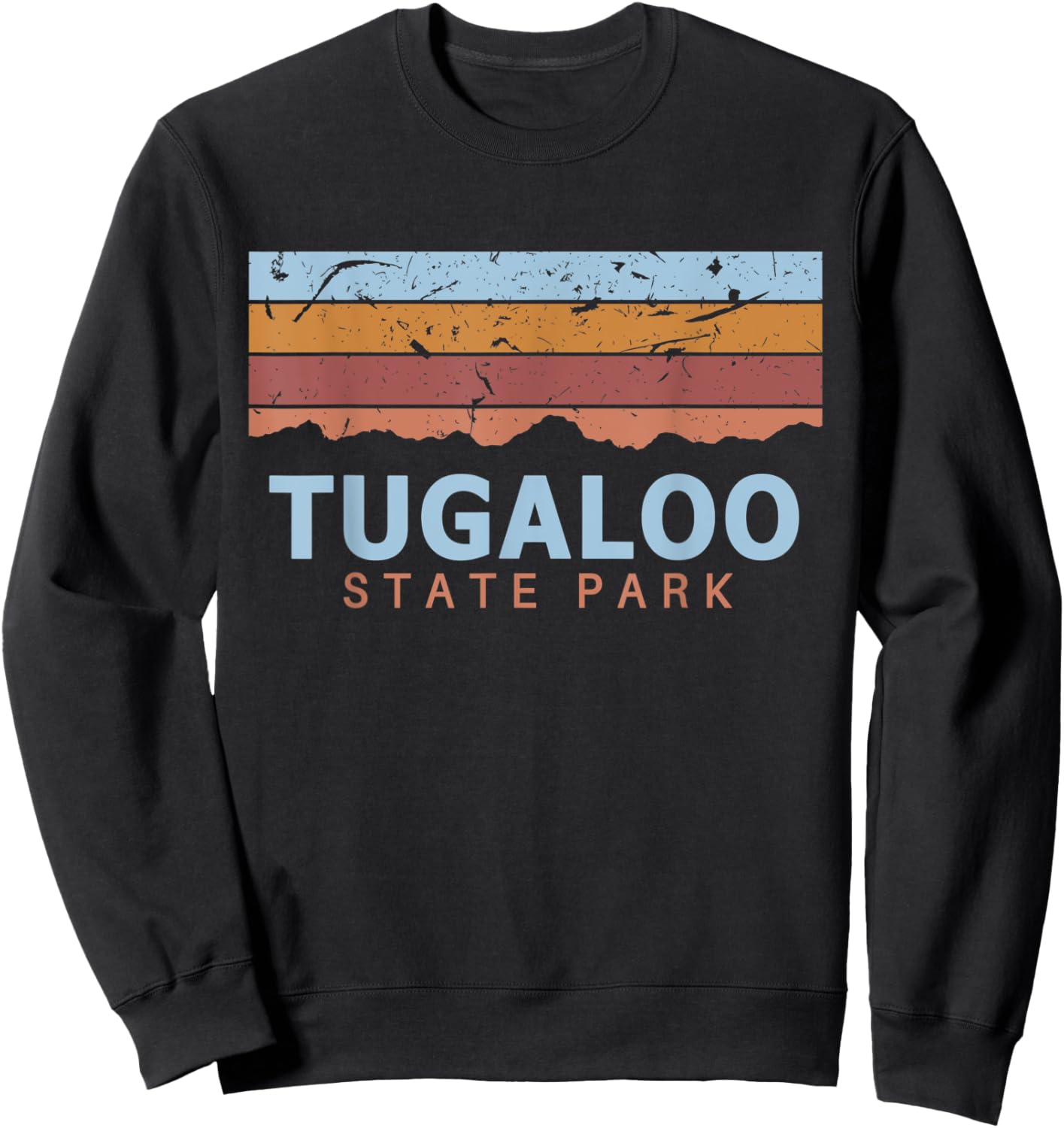 Tugaloo State Park Georgia Retro Cool Sweatshirt - Sweatshirt | Black