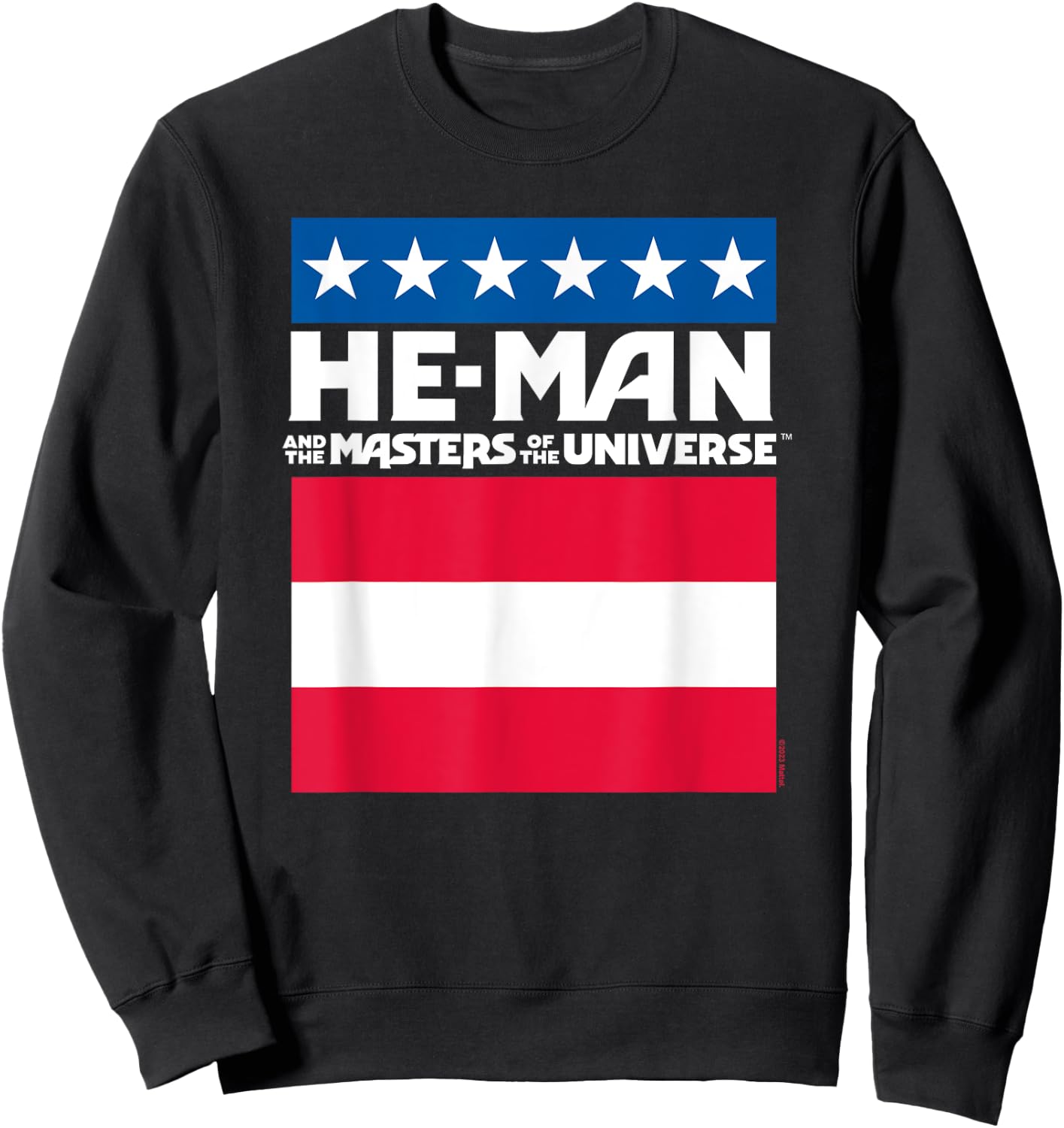 Masters Of The Universe - He-Man Logo Flag Sweatshirt - Sweatshirt | Black