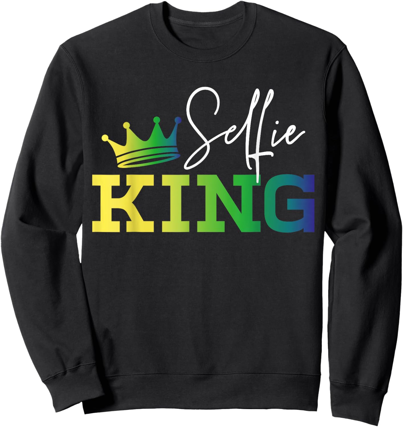 Selfie King Camera Lovers Photography Videography Sweatshirt - Sweatshirt | Black