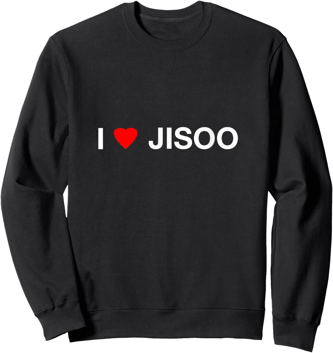 I Heart JISOO Sweatshirt - Sweatshirt | Black