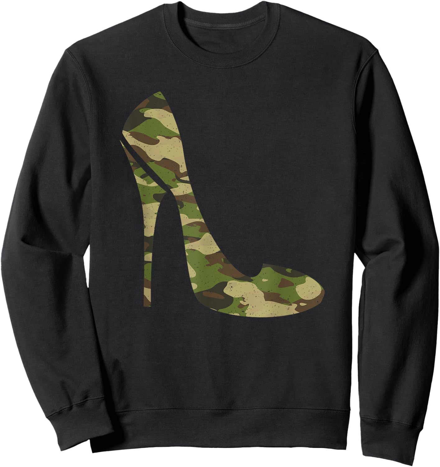 Cool Camouflage Art Girl Camo Clothes Costume Camo Sweatshirt - Sweatshirt | Black