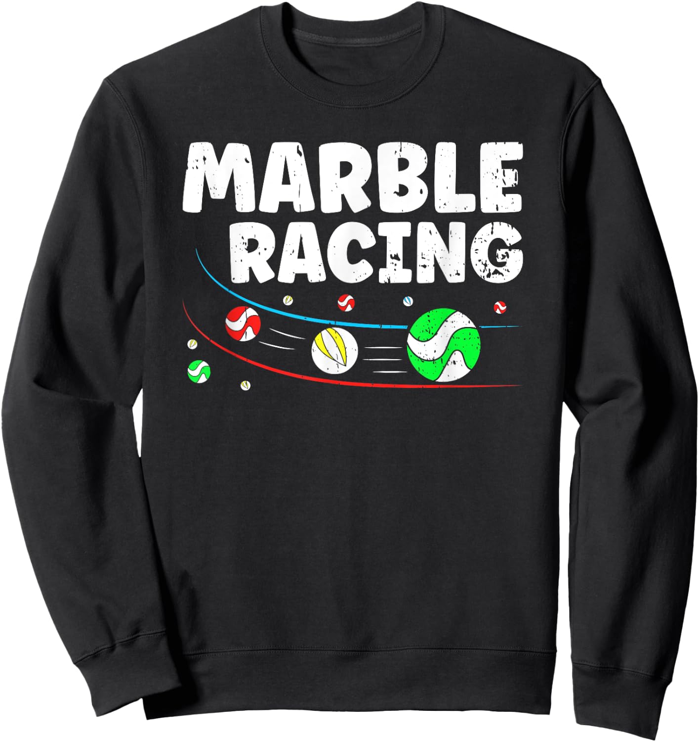 Marble Racing Marble Race Track Game Kids Adults Sweatshirt - Sweatshirt | Black
