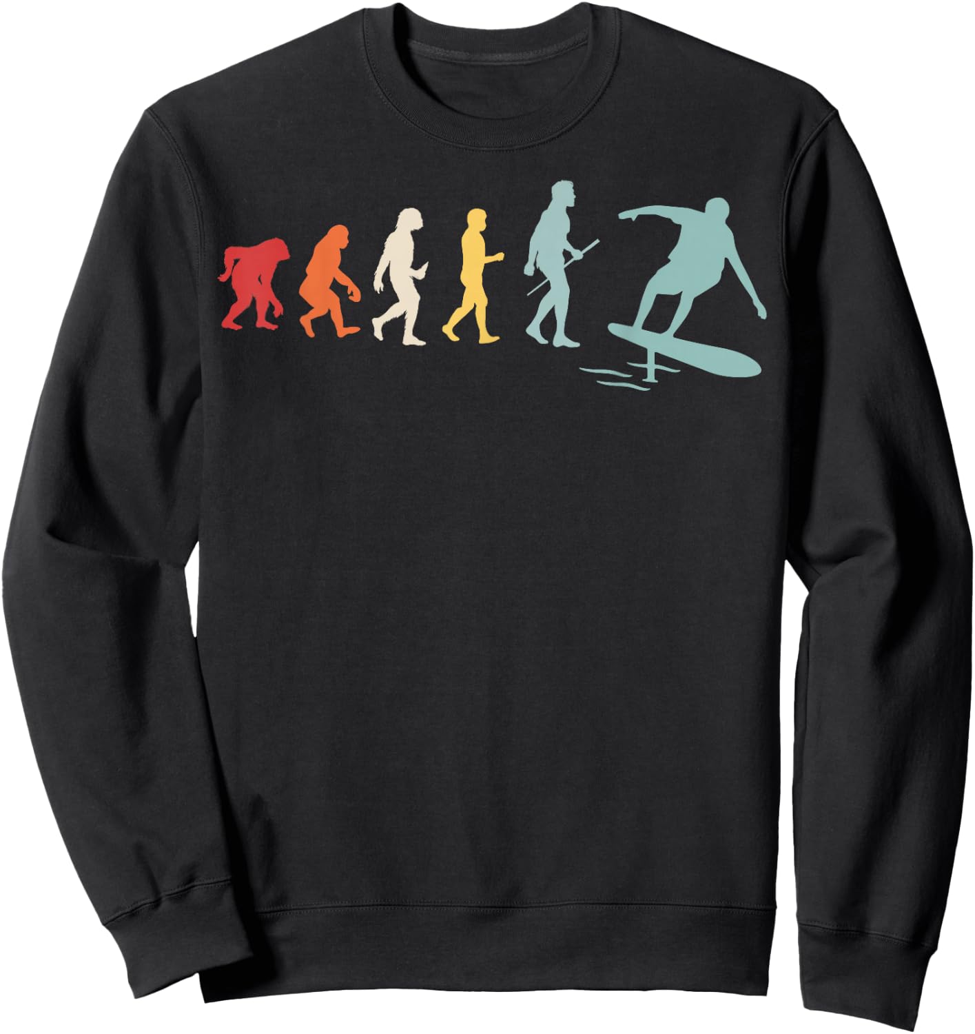 Hydrofoil Surfing Evolution Design for a Hydrofoil Expert Sweatshirt - Sweatshirt | Black