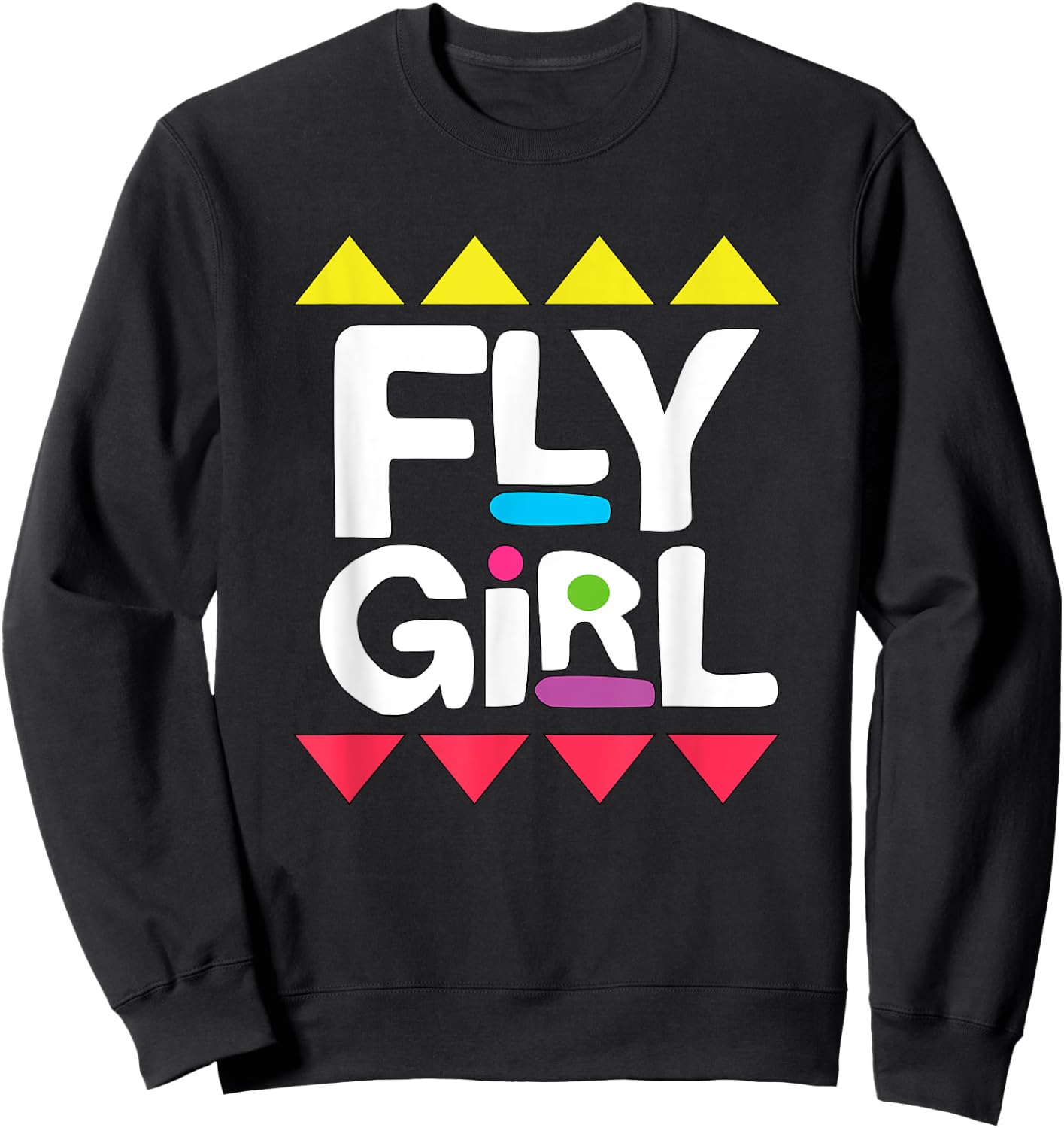 Fly Girl 80s Hip Hop Shirt for Woman 90s Old School B-Girl Sweatshirt - Sweatshirt | Black