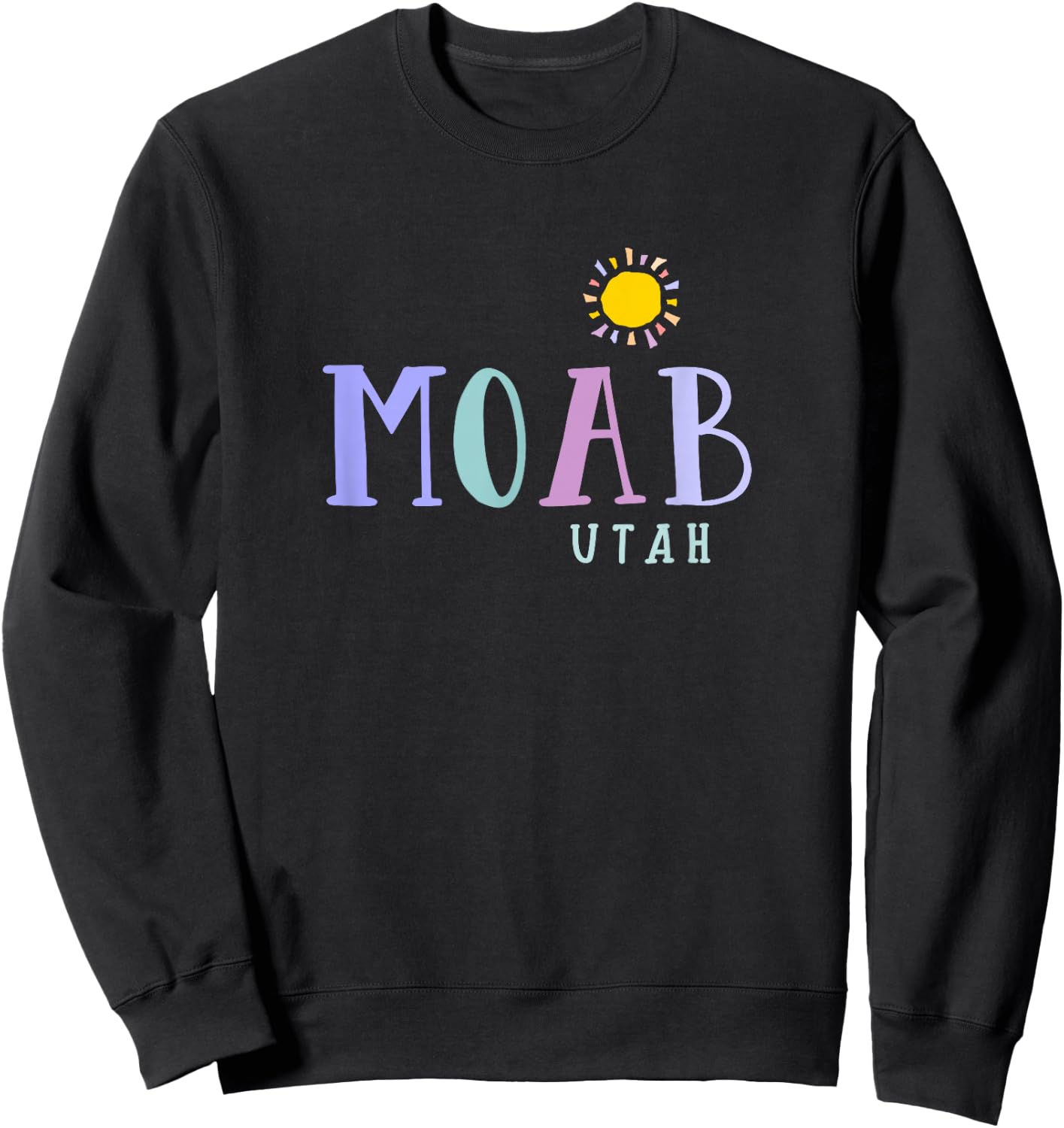 MOAB Utah cool souvenir design Sweatshirt - Sweatshirt | Black