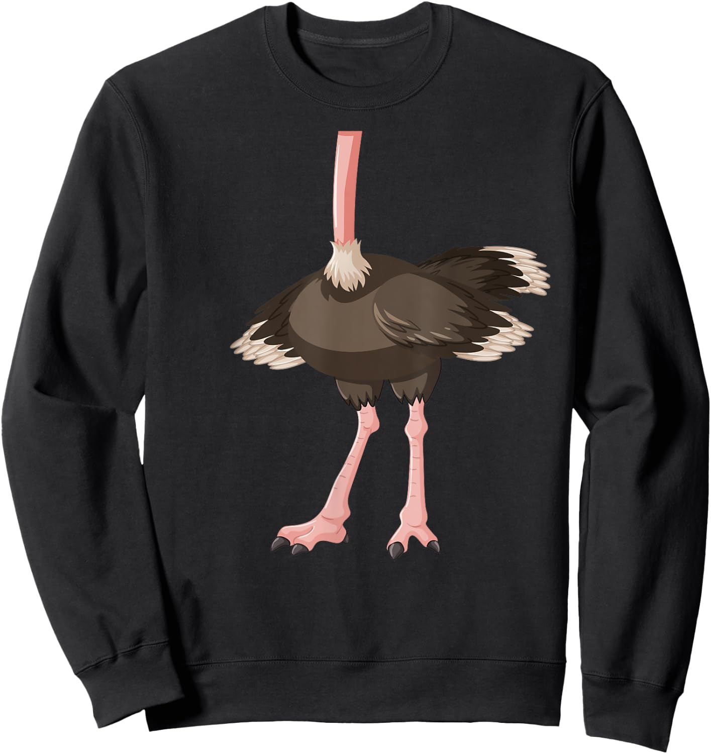 Ostrich Costume Cute Boys Girls Flightless Bird Sweatshirt - Sweatshirt | Black