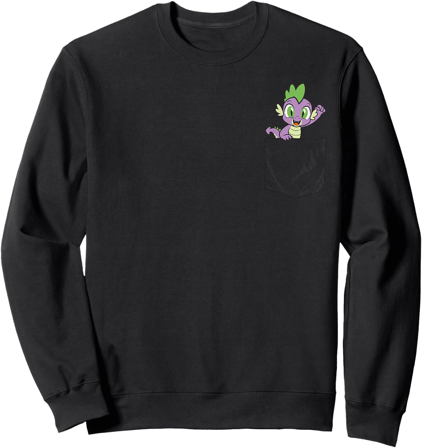 My Little Pony: Friendship is Magic Spike Dragon Pocket Sweatshirt - Sweatshirt | Black
