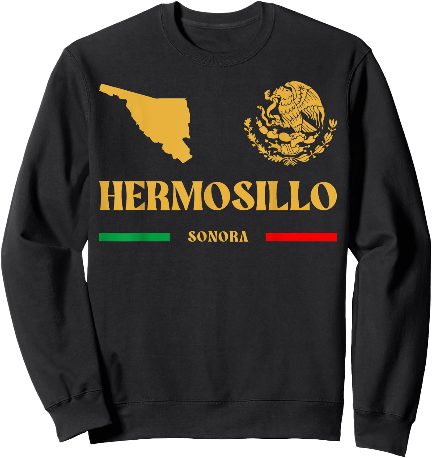 Hermosillo Emblem, Hermosillo Sonora, Hermosillo Sweatshirt - Sweatshirt | Black