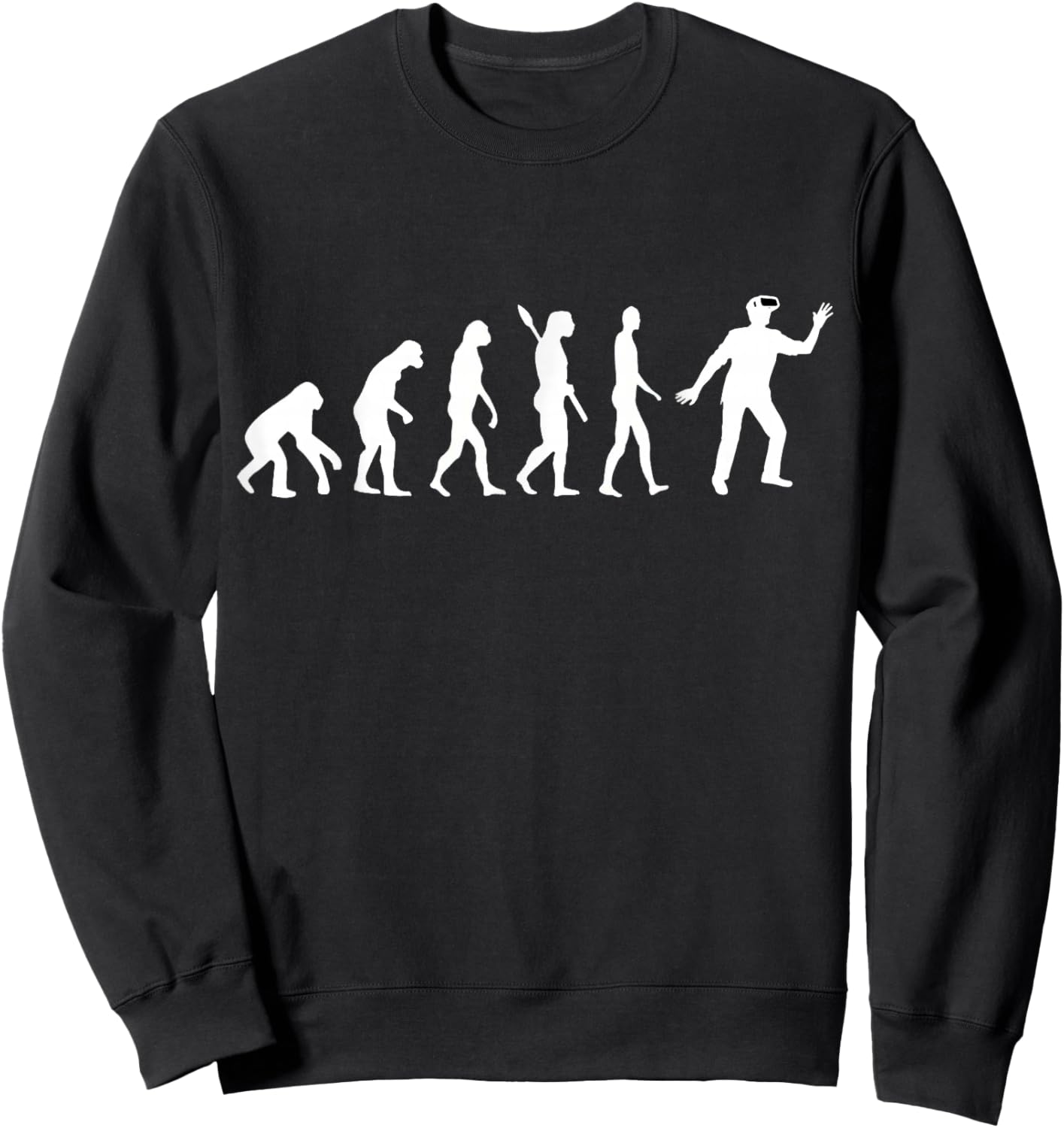 VR Gamer VR Developer Evolution VR Gaming Virtual Reality Sweatshirt - Sweatshirt | Black