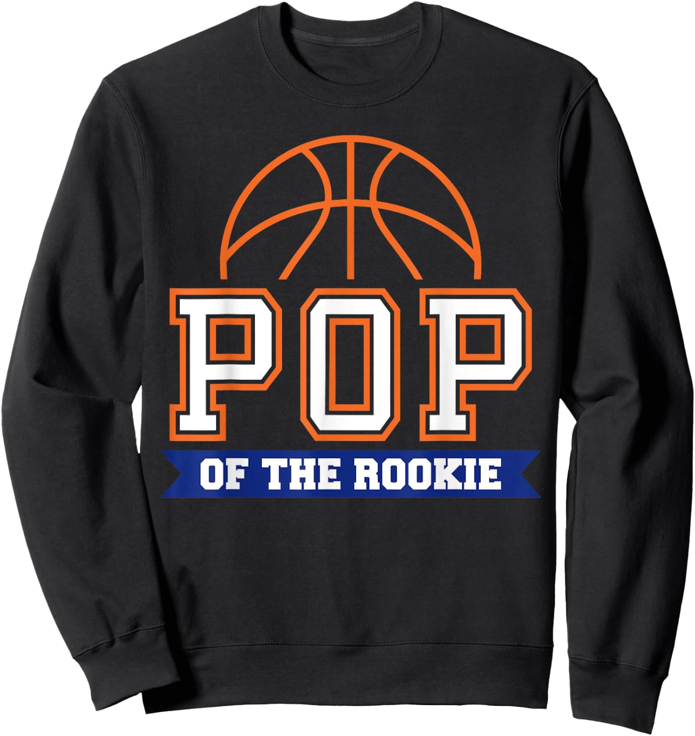 POP of Rookie 1st Birthday Basketball Theme Matching Party Sweatshirt - Sweatshirt | Black