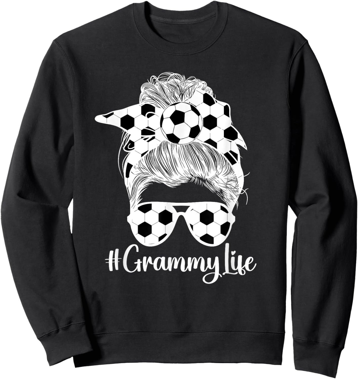Grammy Life Soccer Grammy Of A Soccer Player Grammy Sweatshirt - Sweatshirt | Black