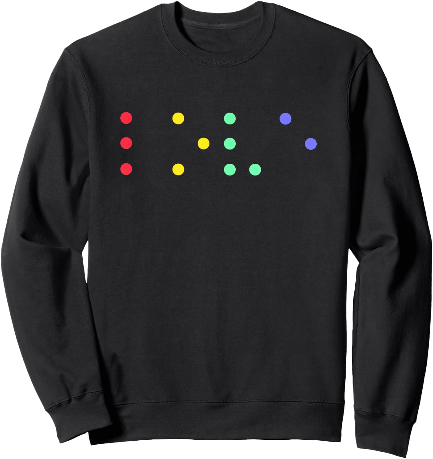Braille Lettering Love Braille Alphabet Love Sweatshirt - Sweatshirt | Black
