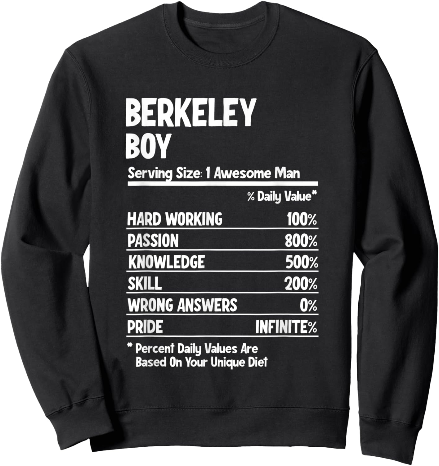 Boy from Berkeley Sweatshirt - Sweatshirt | Black