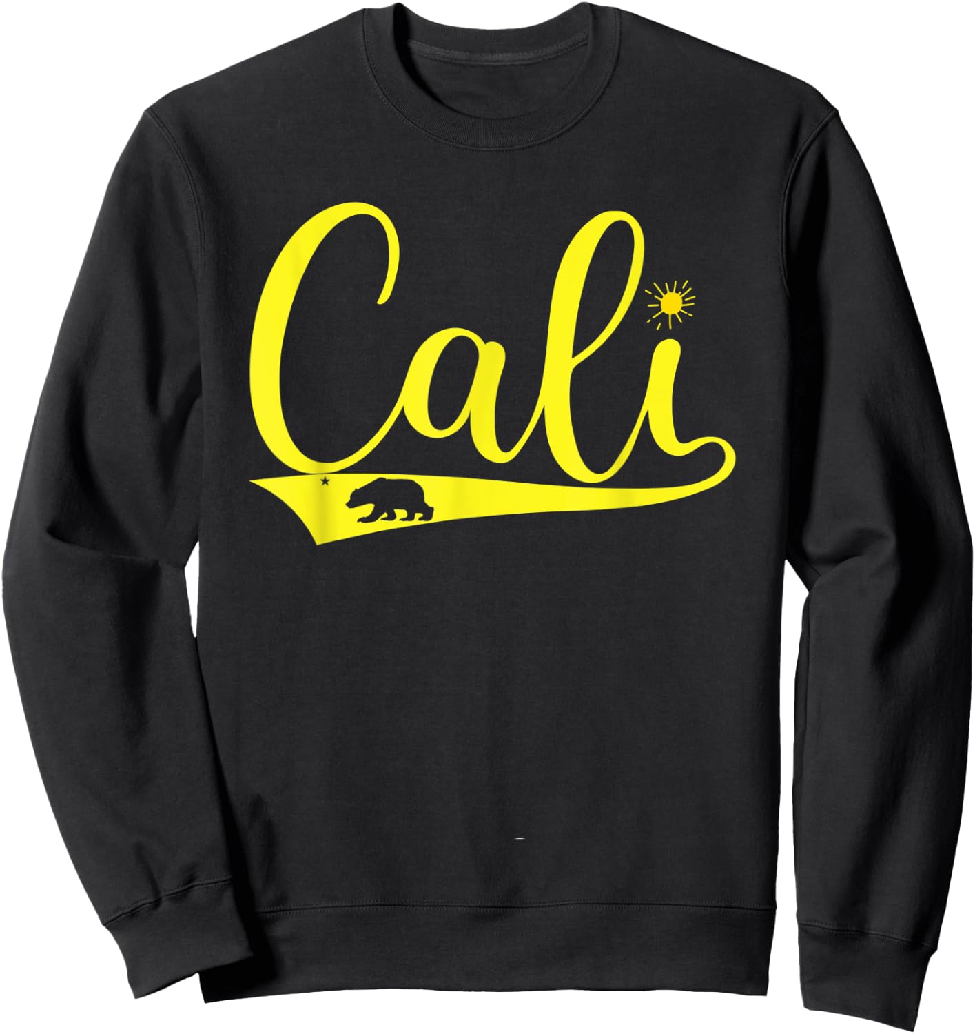 Cali California Bear CA Republic Sweatshirt - Sweatshirt | Black
