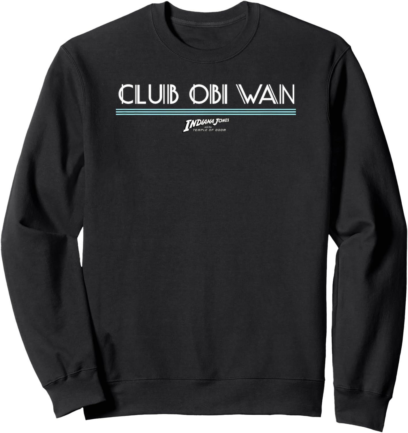 Indiana Jones and The Temple of Doom Club OBI Wan Logo Sweatshirt - Sweatshirt | Black