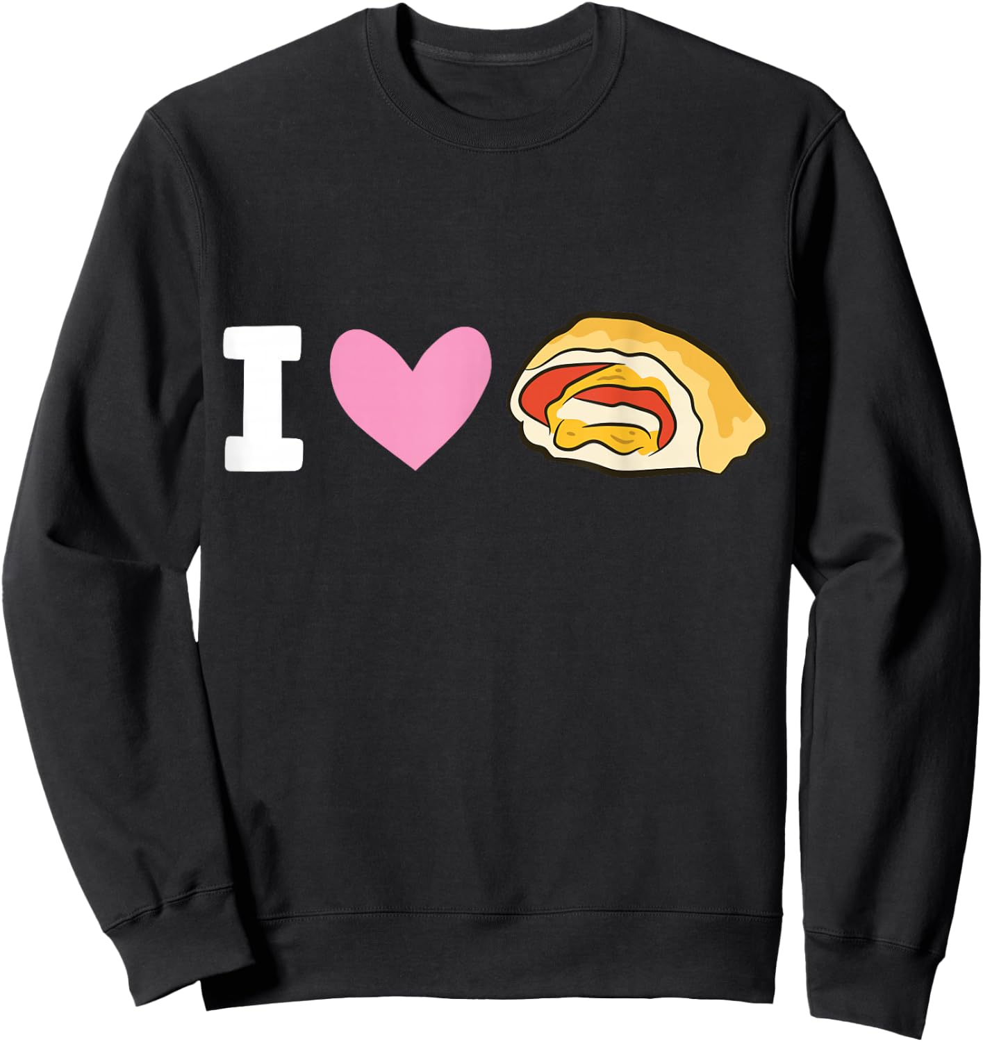 I Love Pizza Rolls Sweatshirt - Sweatshirt | Black