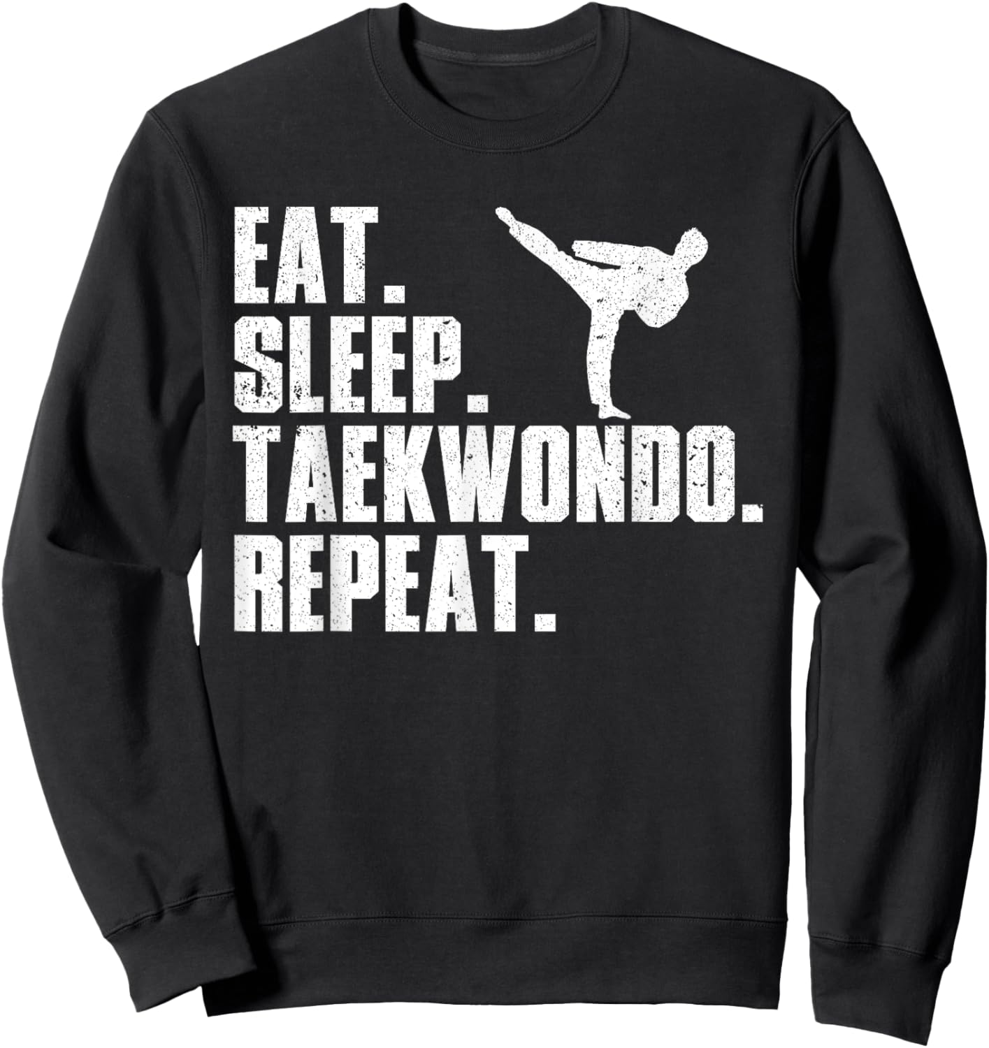 Funny Taekwondo Design For Boys Girls Tae Kwon Do Fighters Sweatshirt - Sweatshirt | Black