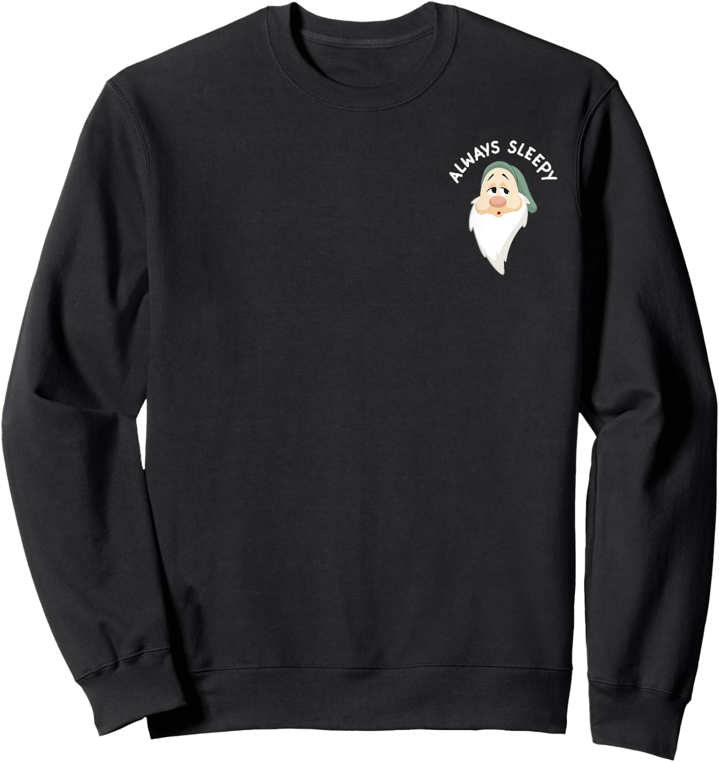 Disney Snow White & The Seven Dwarfs Always Sleepy Pocket Sweatshirt - Sweatshirt | Black