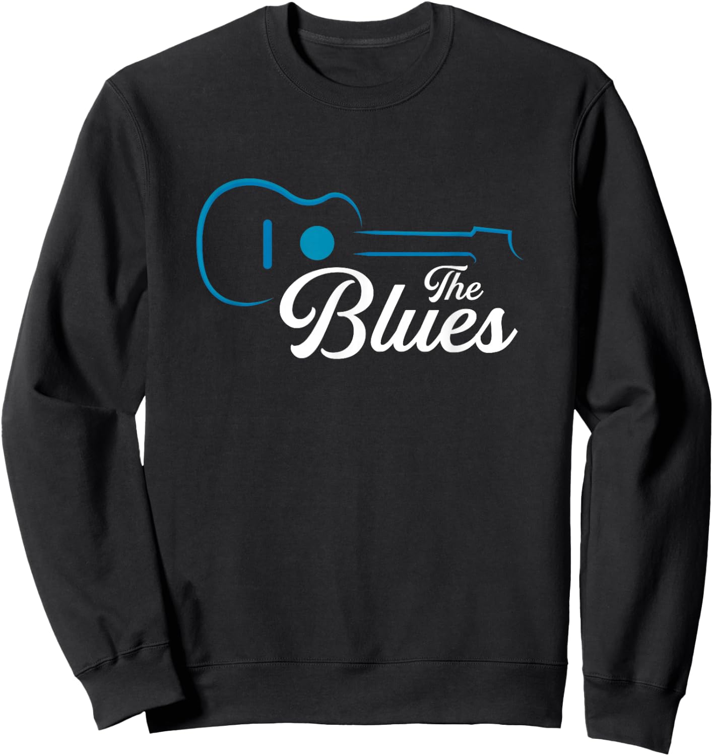 The Blues | American Folk Music | Guitar Musician Sweatshirt - Sweatshirt | Black