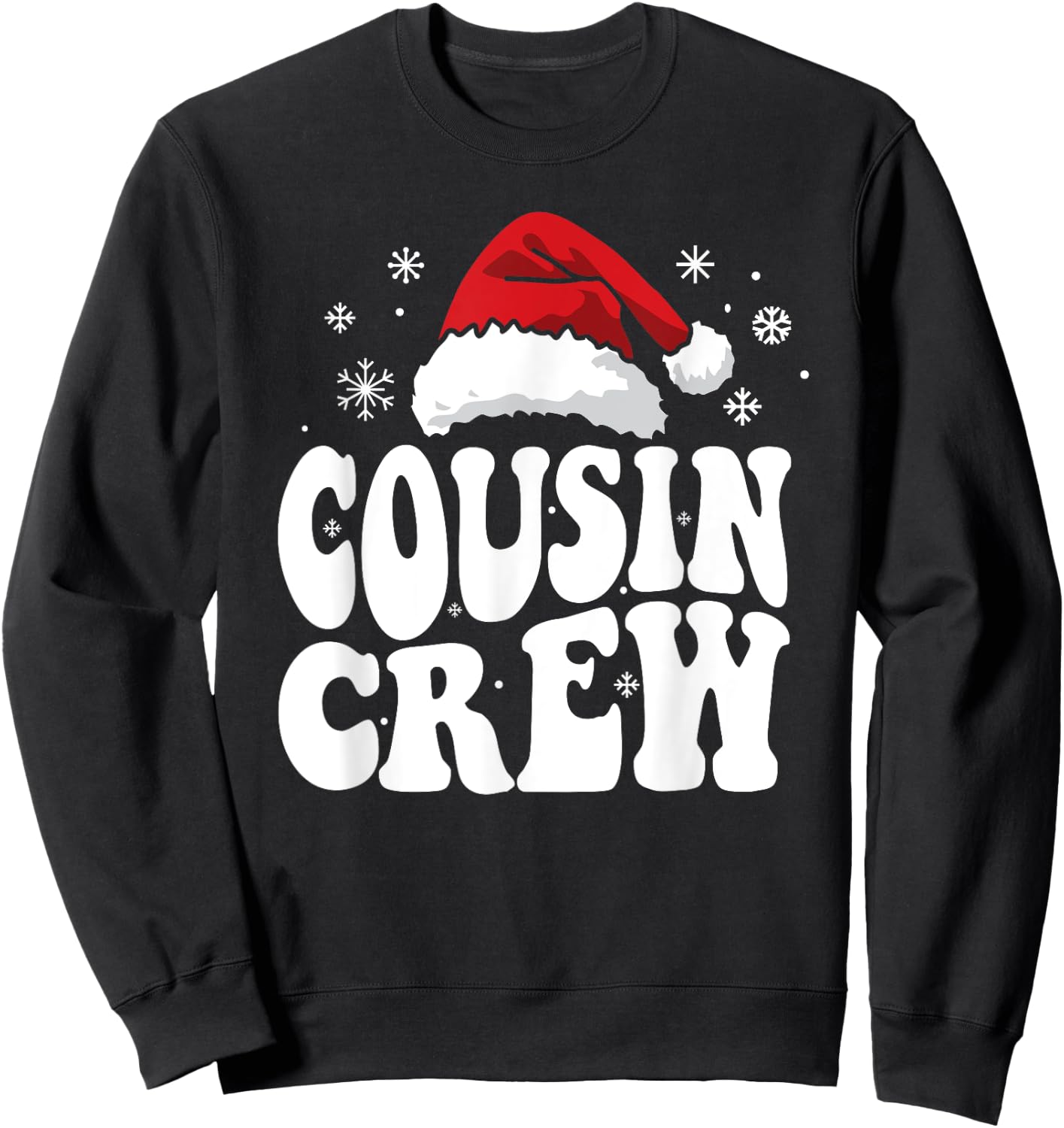 Christmas Squad Family Cousin Crew Pajamas For Kids Sweatshirt - Sweatshirt | Black