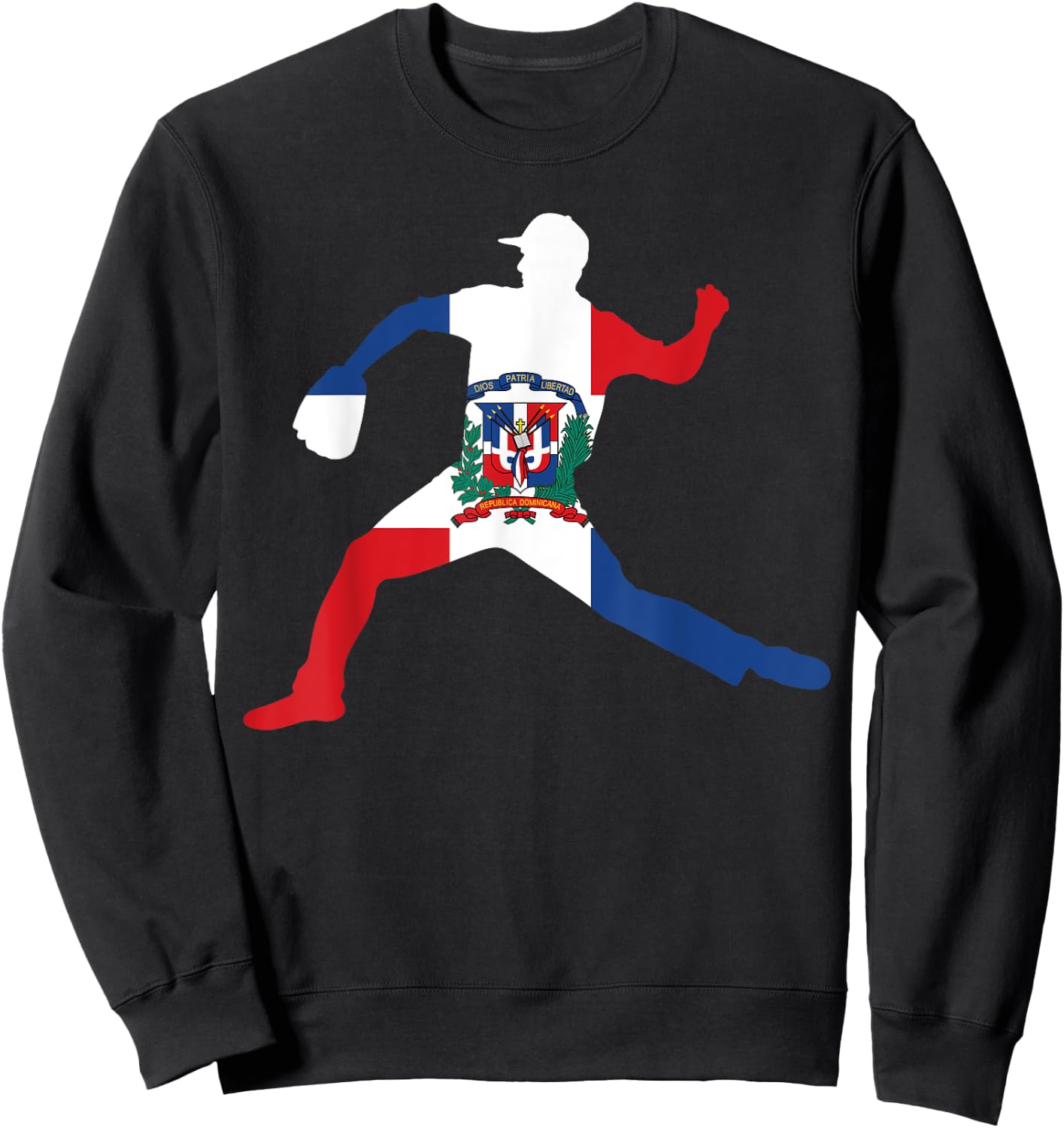 Dominican Flag - Dominican Republic Baseball Sweatshirt - Sweatshirt | Black