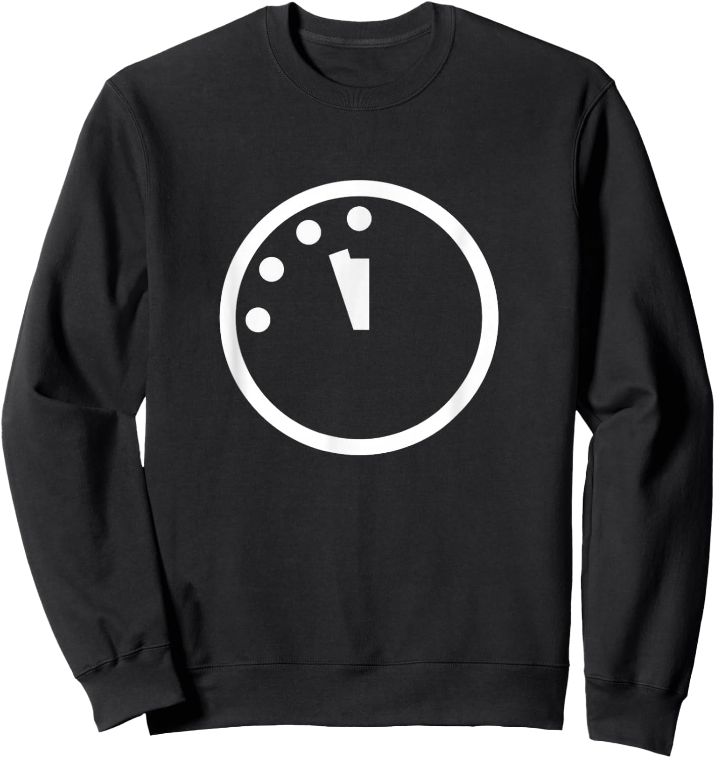Doomsday Clock Silhouette Logo Sweatshirt - Sweatshirt | Black