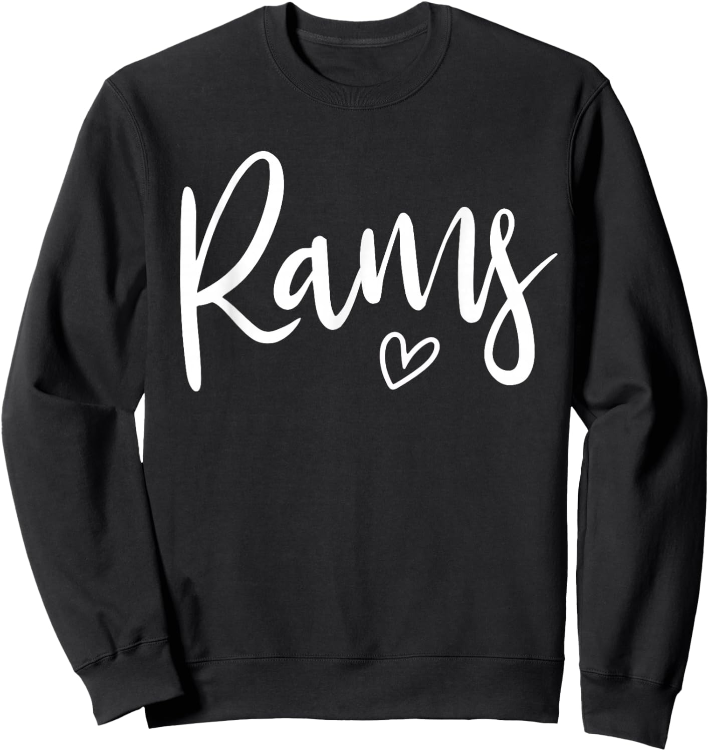 Rams Women's High School Sports Team Sweatshirt - Sweatshirt | Black