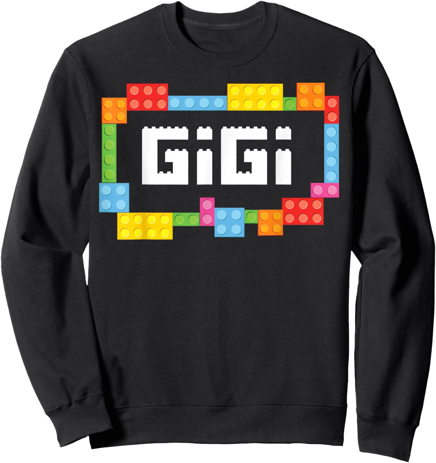 Master builder Gigi Bricks Blocks Building Family Set Sweatshirt - Sweatshirt | Black