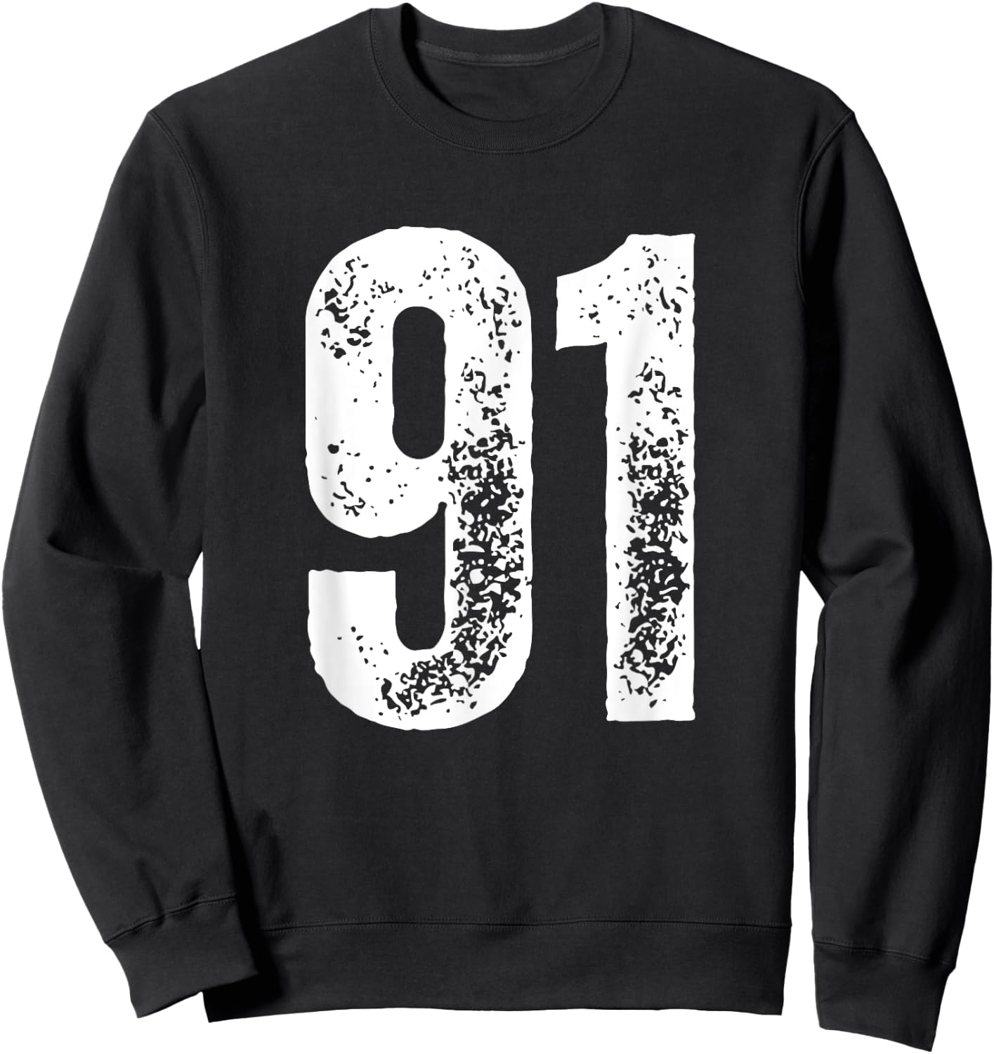 Number 91 Sweatshirt - Sweatshirt | Black