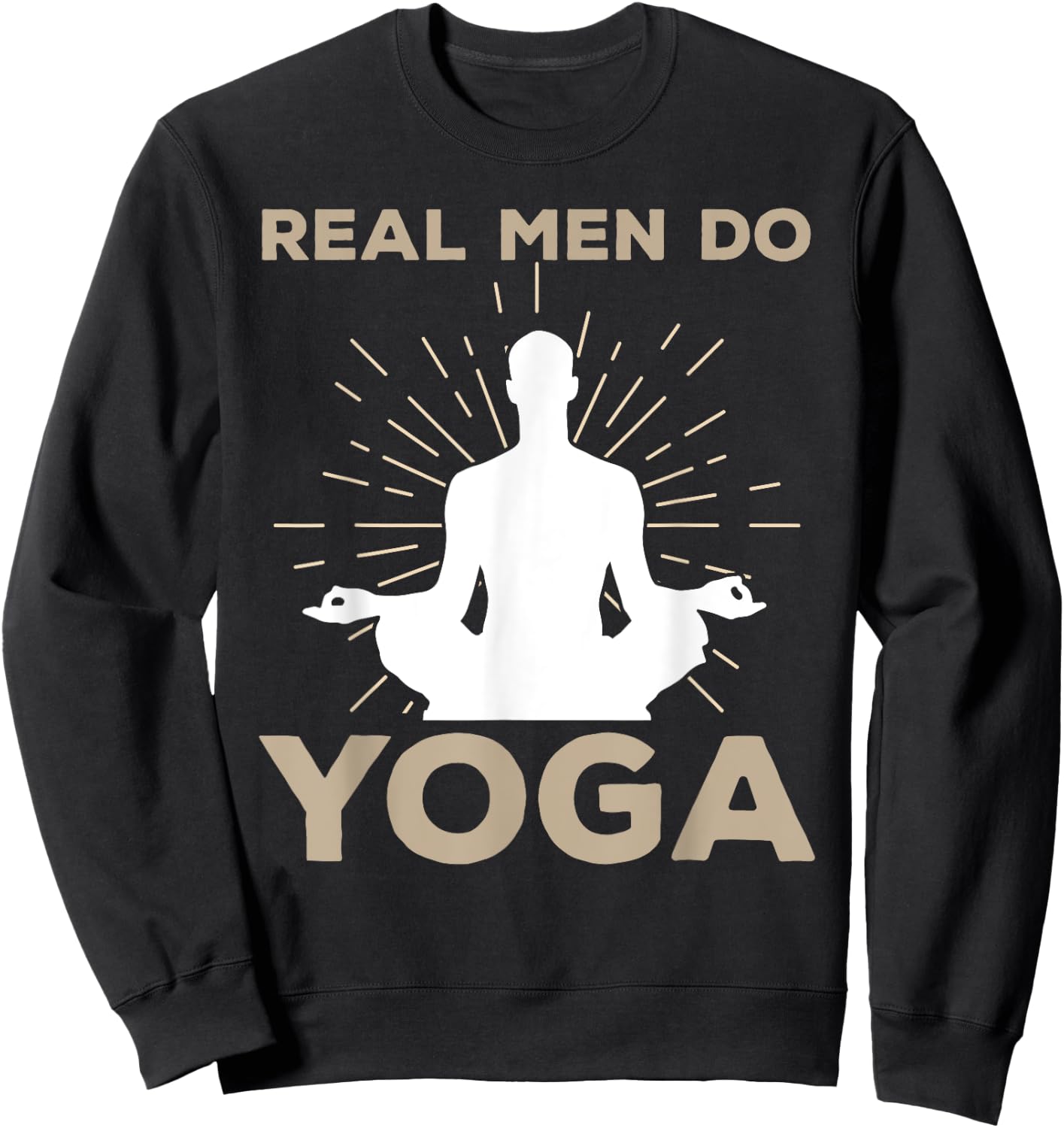 Funny Yoga Design Boys Yoga Pose Meditation Lovers Sweatshirt - Sweatshirt | Black
