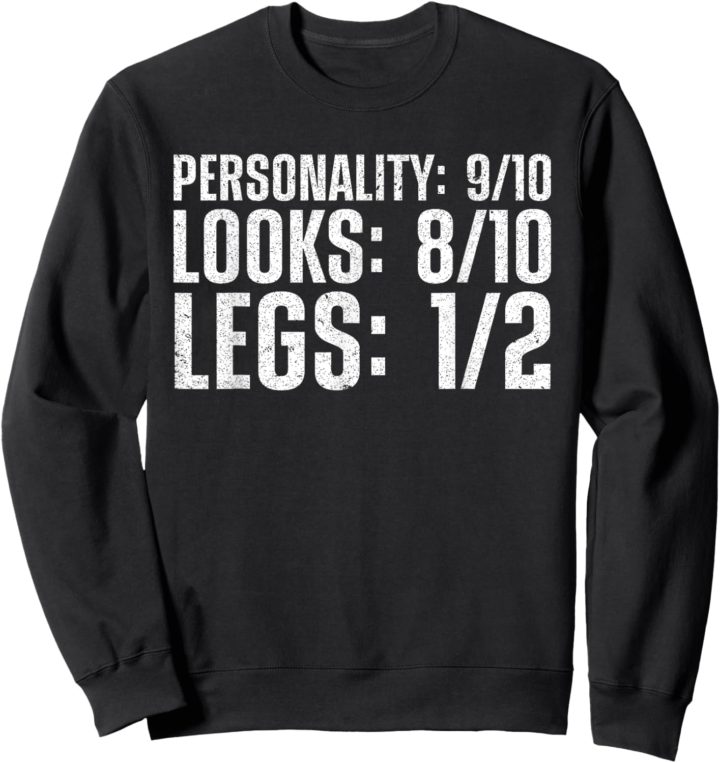 Cool Leg Amputation Art Women Leg Amputation Amputee Sweatshirt - Sweatshirt | Black