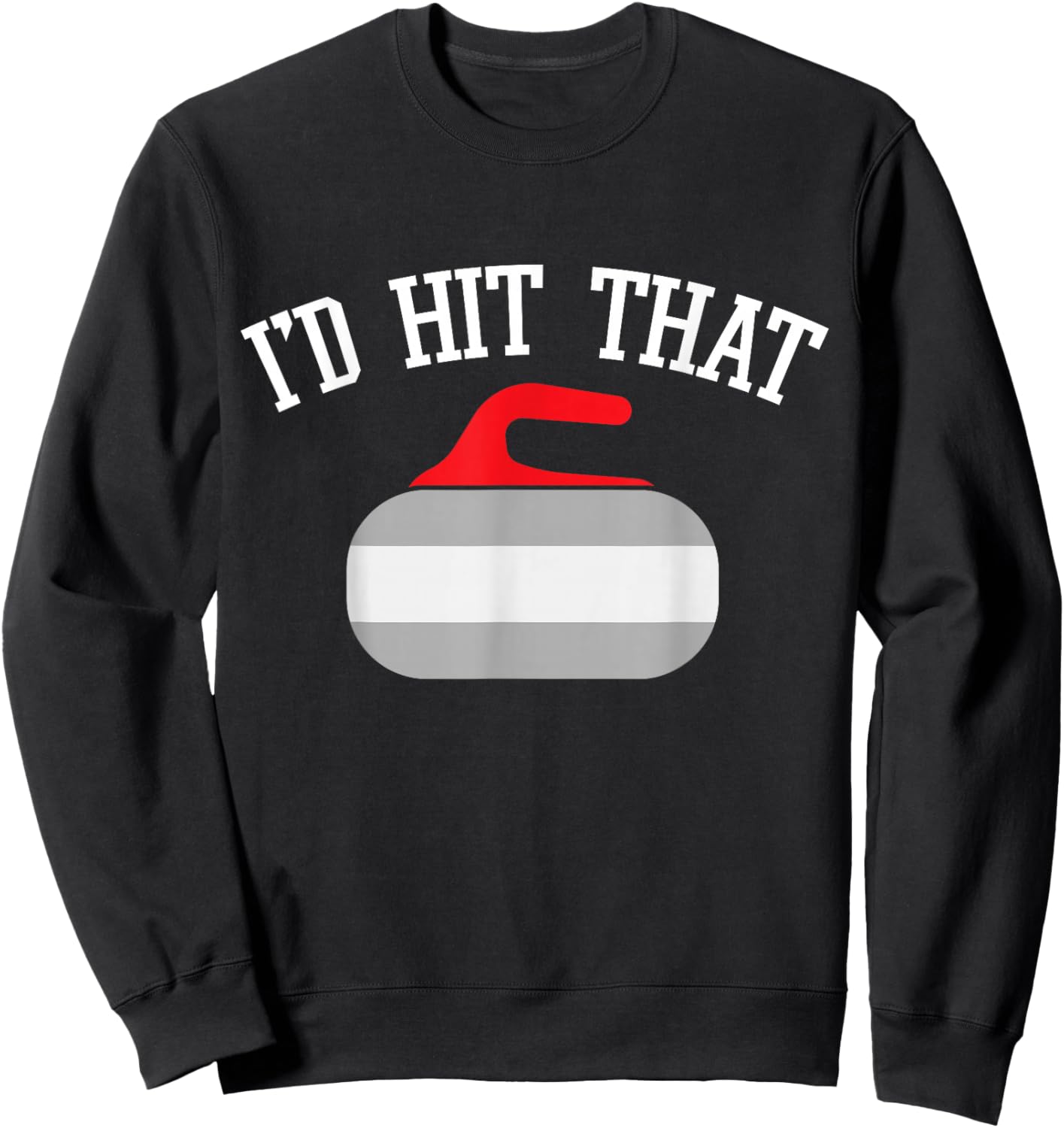 Funny Curler I Curling Stone I Curling Player Sweatshirt - Sweatshirt | Black