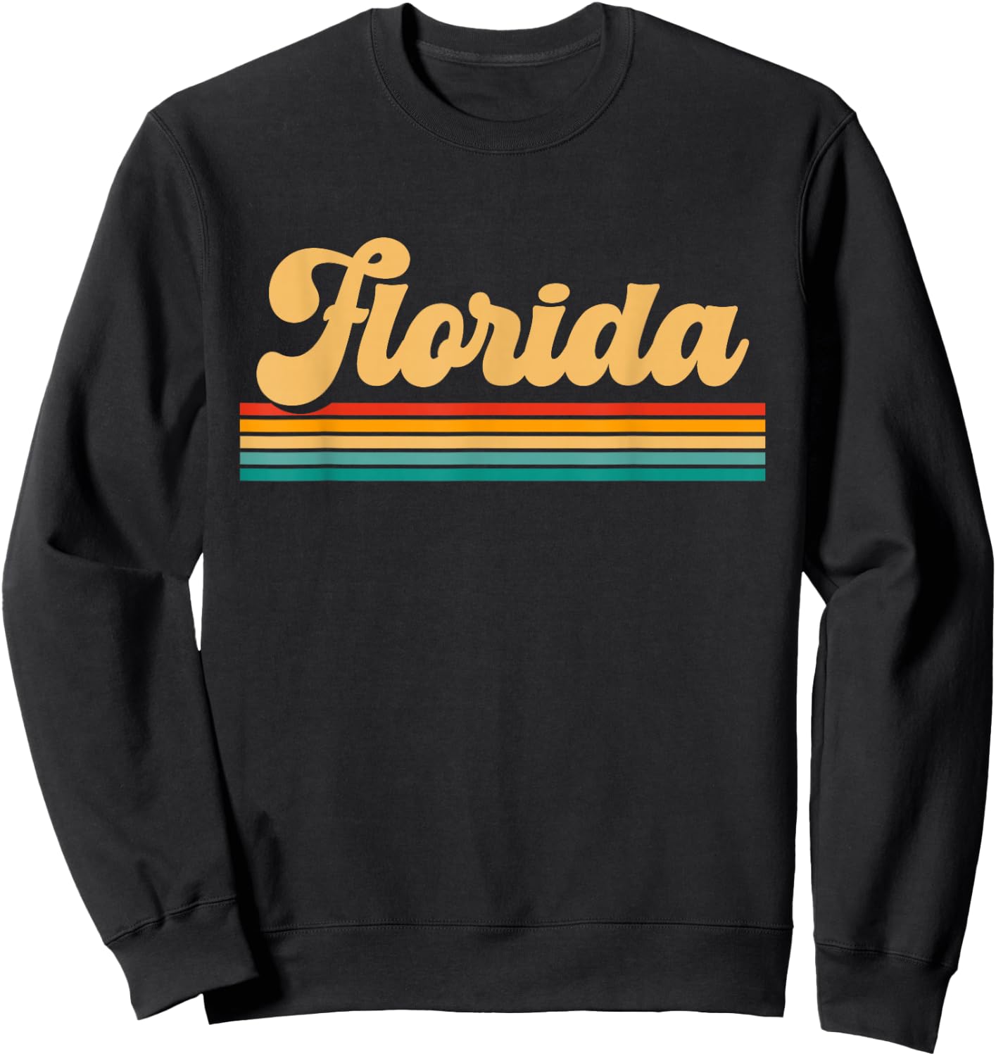 Retro State of Florida Sweatshirt - Sweatshirt | Black