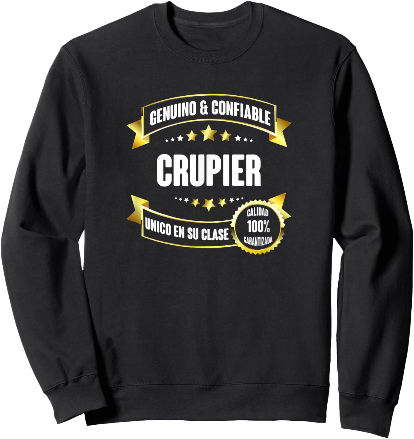 Gifts for CRUPIERS - Crupier THE ONLY Sweatshirt - Sweatshirt | Black