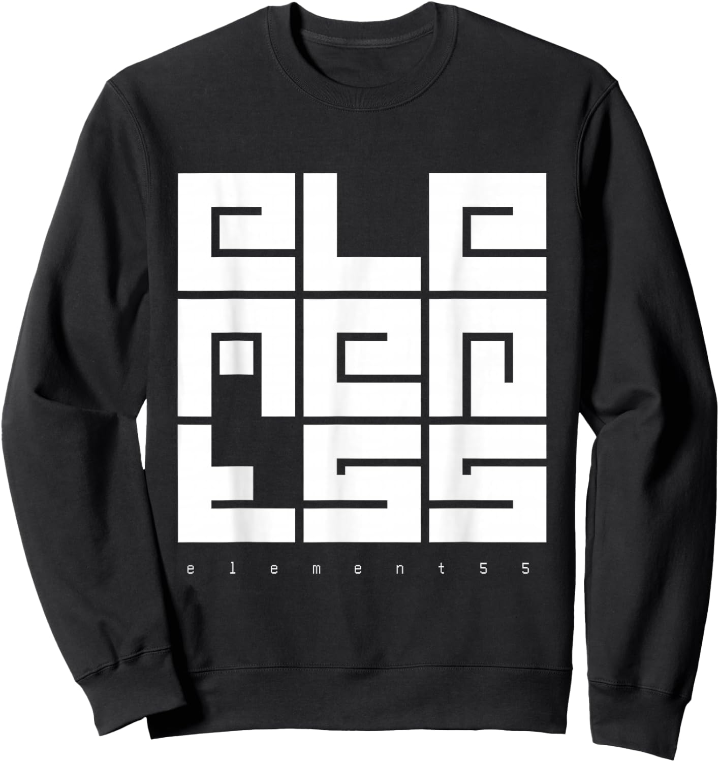 AMZN Element55 Block Logo Sweatshirt - Sweatshirt | Black