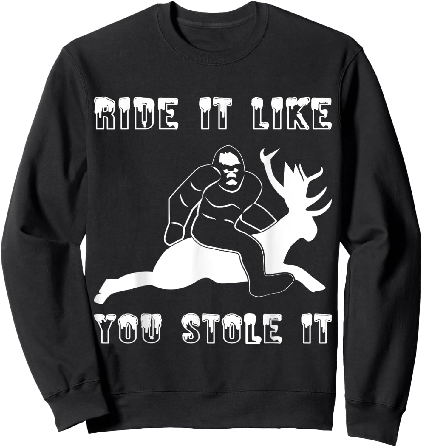 Jackalope Jackrabbit Sweatshirt - Sweatshirt | Black
