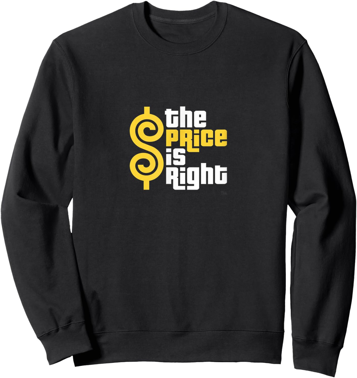 The Price is Right Yellow and White Logo Sweatshirt - Sweatshirt | Black