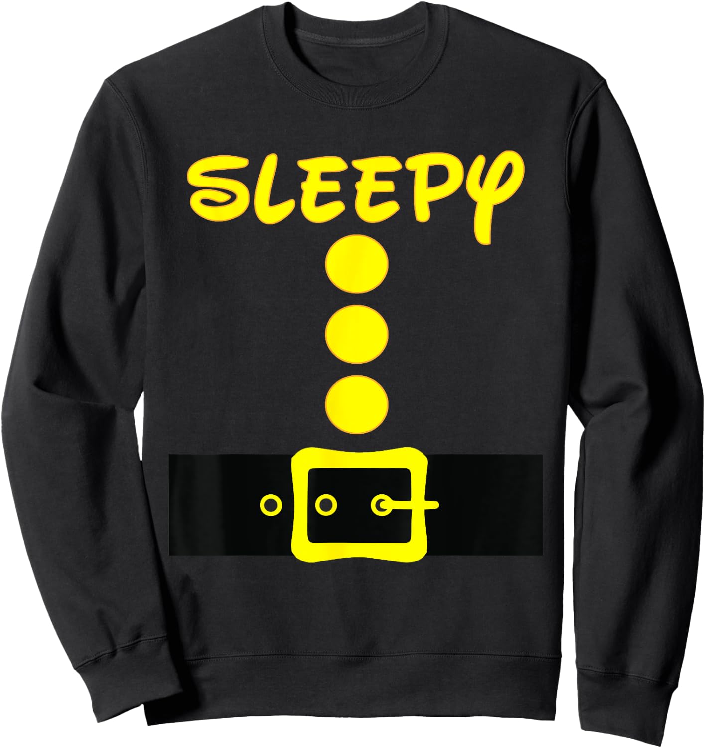 Dwarf Easy Halloween Costume Matching Group Men Women Kids Sweatshirt - Sweatshirt | Black