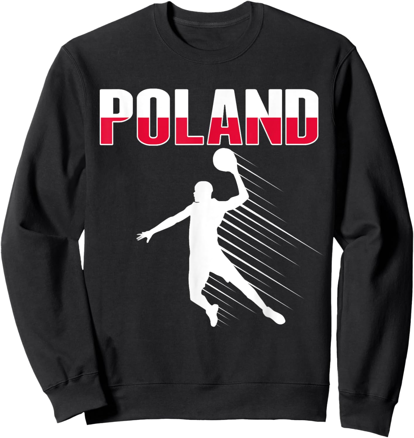 Poland Basketball Lovers Jersey Support Polish Baller Team Sweatshirt - Sweatshirt | Black