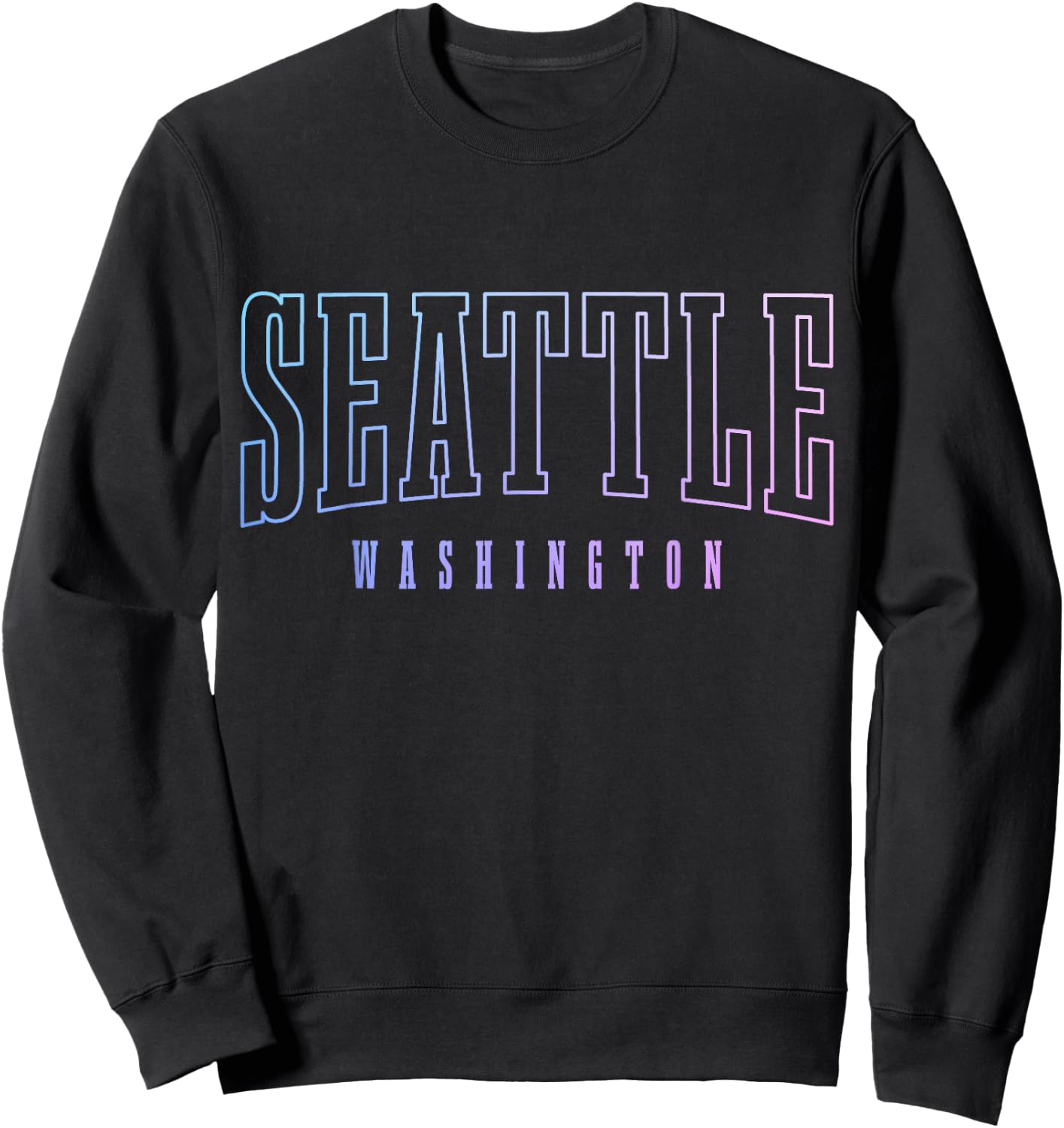 Seattle, Washington Sweatshirt - Sweatshirt | Black