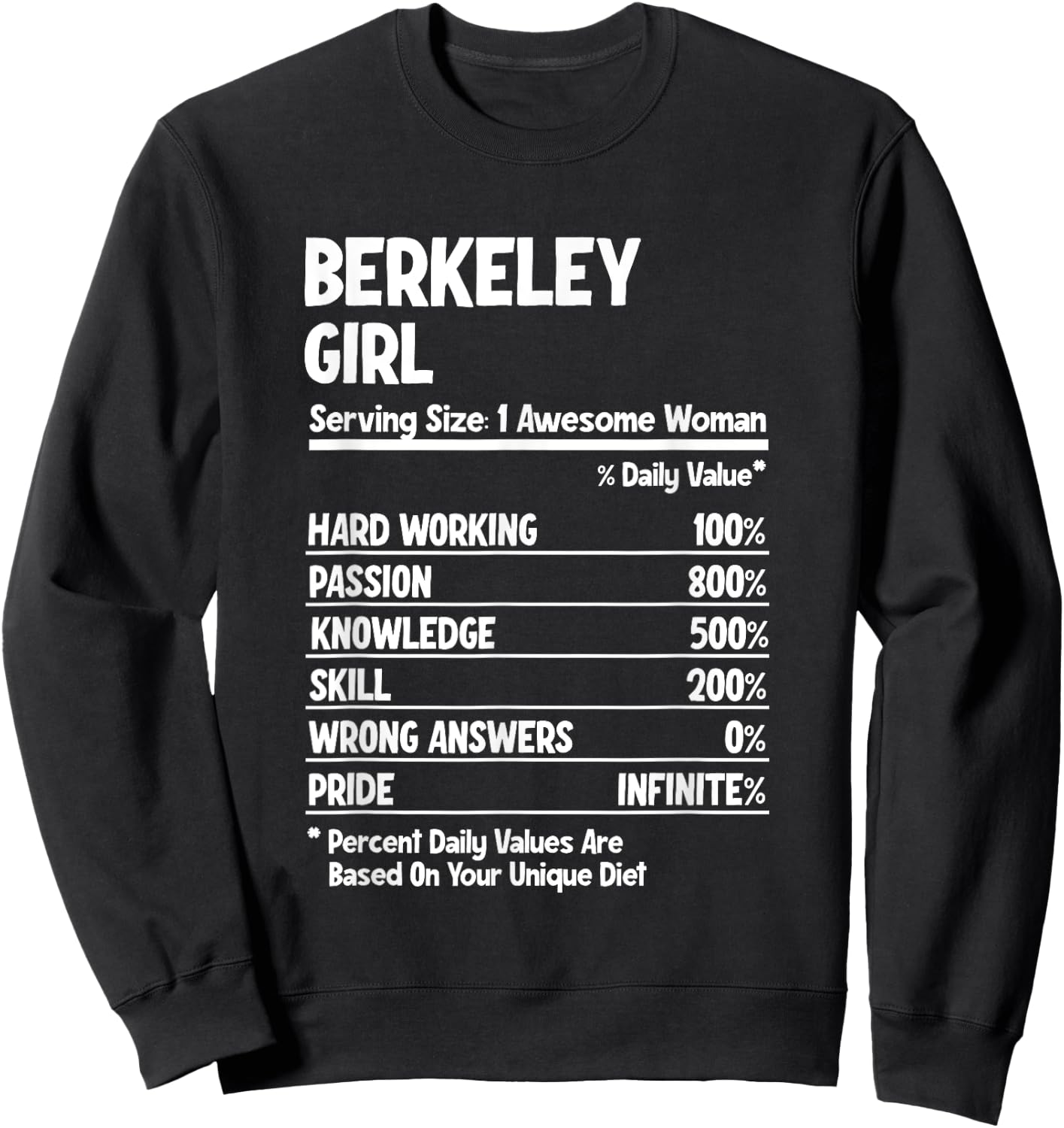 Berkeley Girl Sweatshirt - Sweatshirt | Black