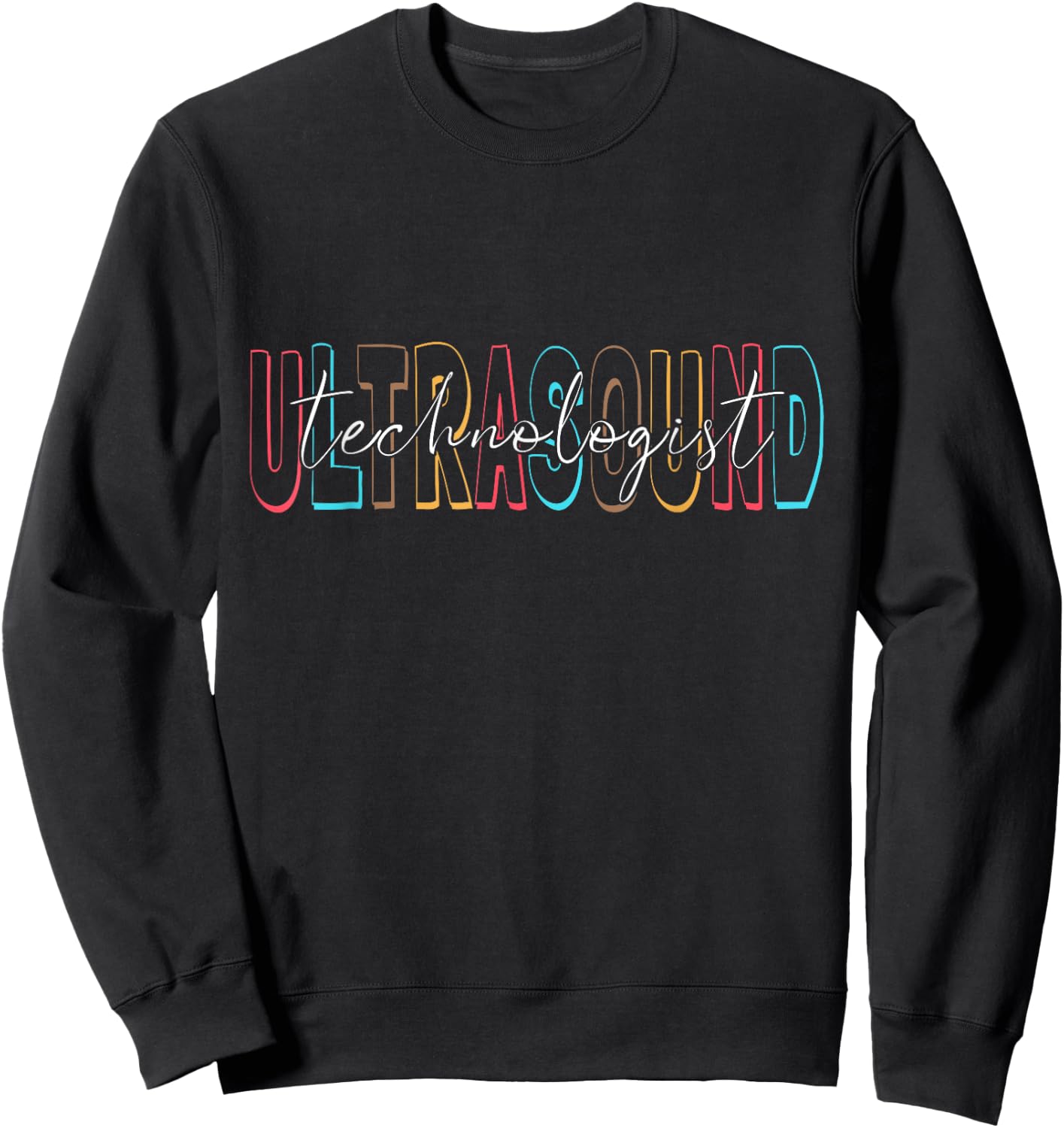 Ultrasound Tech Gifts Sonographer Live Scan Cardiac Echo Sweatshirt - Sweatshirt | Black