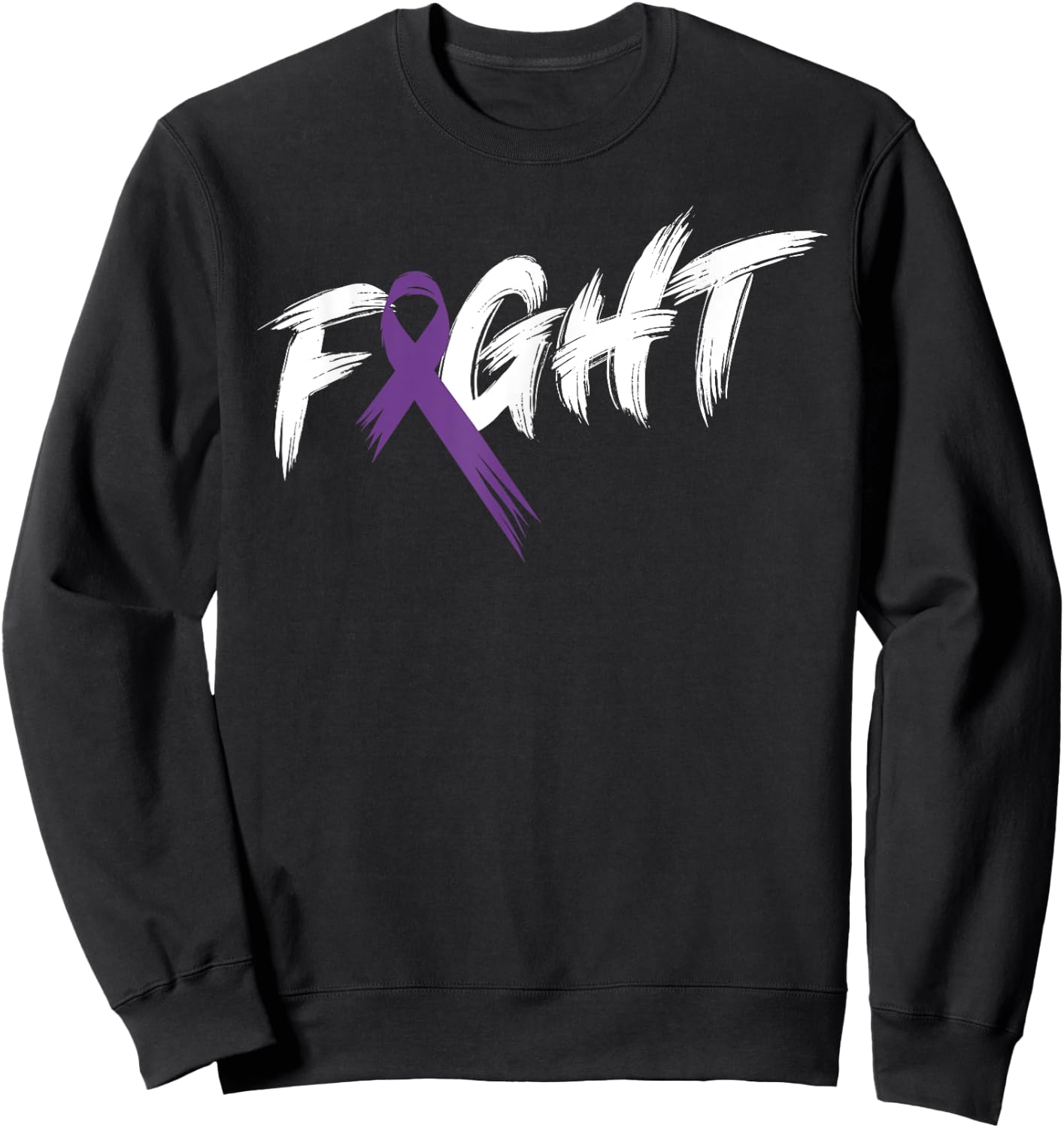 Alzheimer's Awareness Month Fight Vintage Dementia Sweatshirt - Sweatshirt | Black