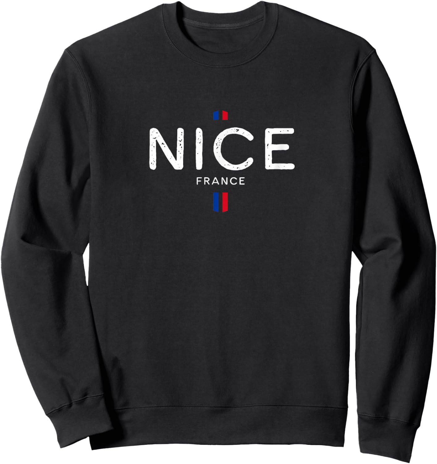 Nice France Retro Vintage Sweatshirt - Sweatshirt | Black