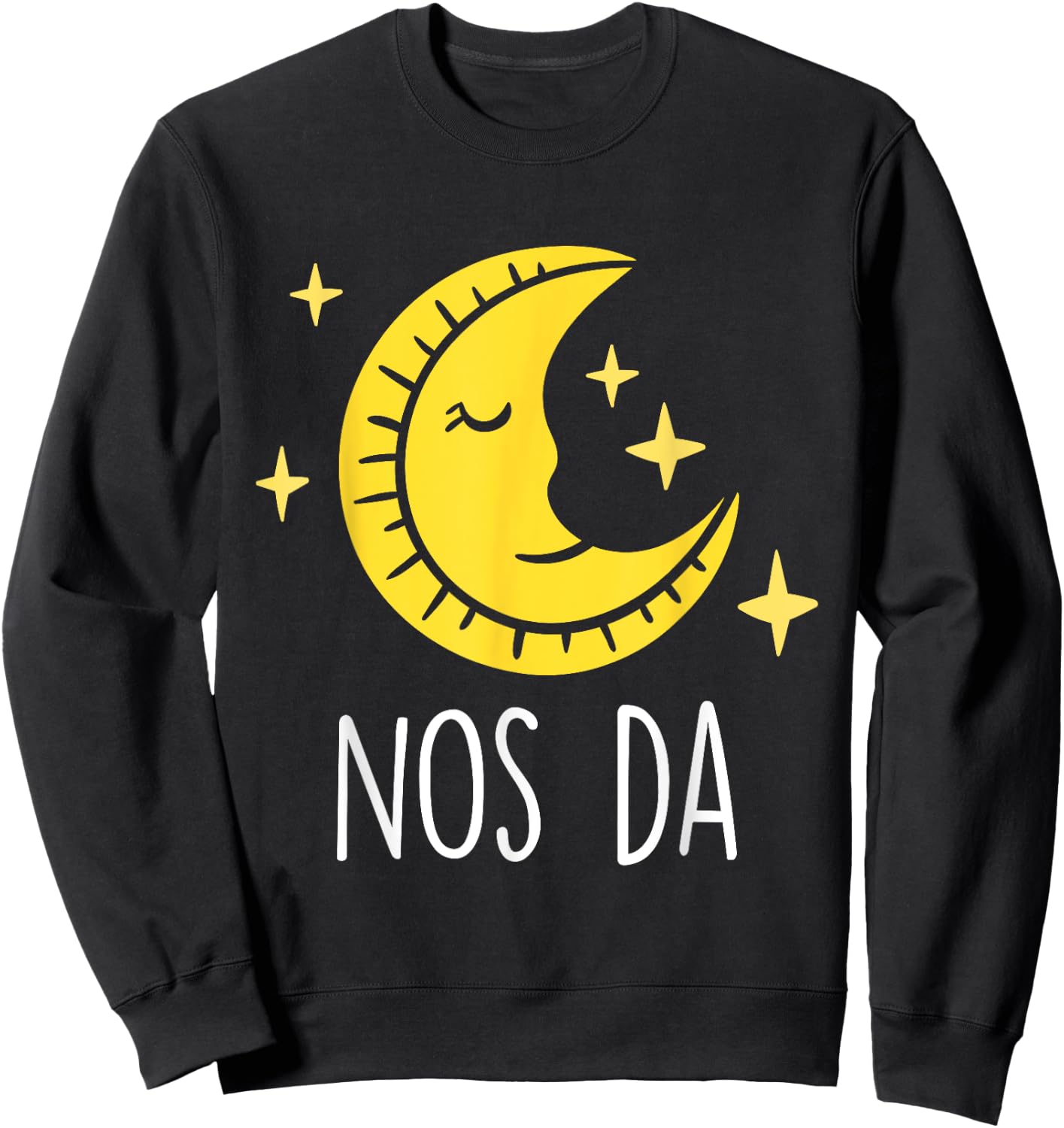 Welsh Pyjama Bed Time Nos Da Good Night Wales Sweatshirt - Sweatshirt | Black