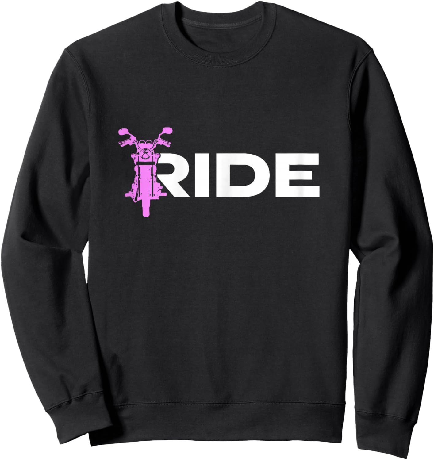 Motorbike Riding Motorcycle Biker Girls Sweatshirt - Sweatshirt | Black