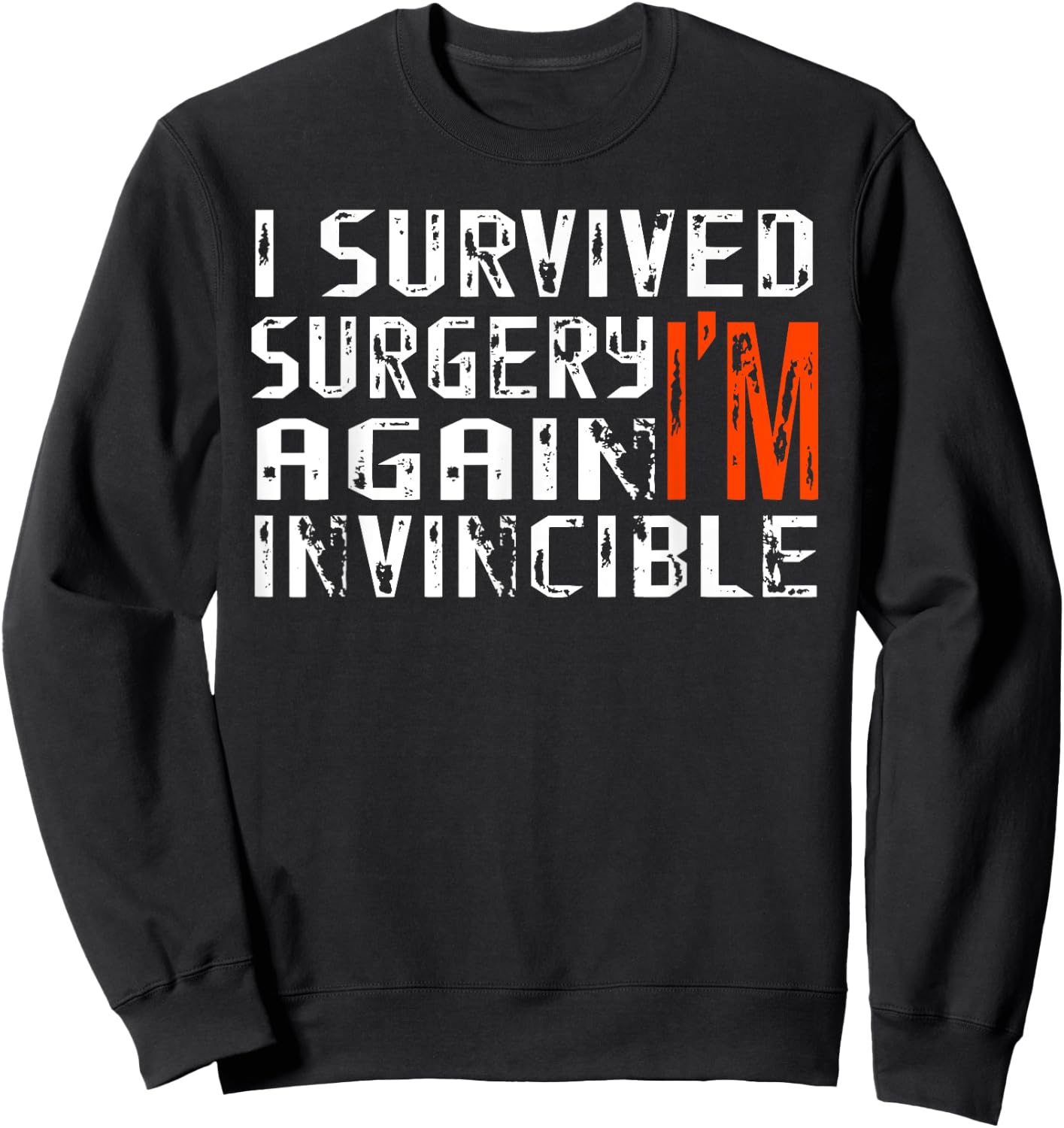 Funny Multiple Post Surgery Shirt Get Well Soon Gift Sweatshirt - Sweatshirt | Black